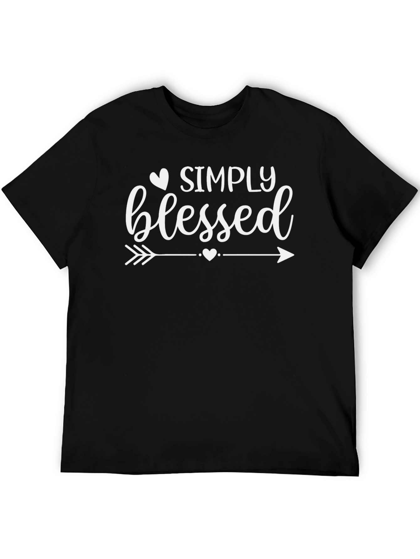 Simply Blessed Graphic Tee - Unisex Black Shirt