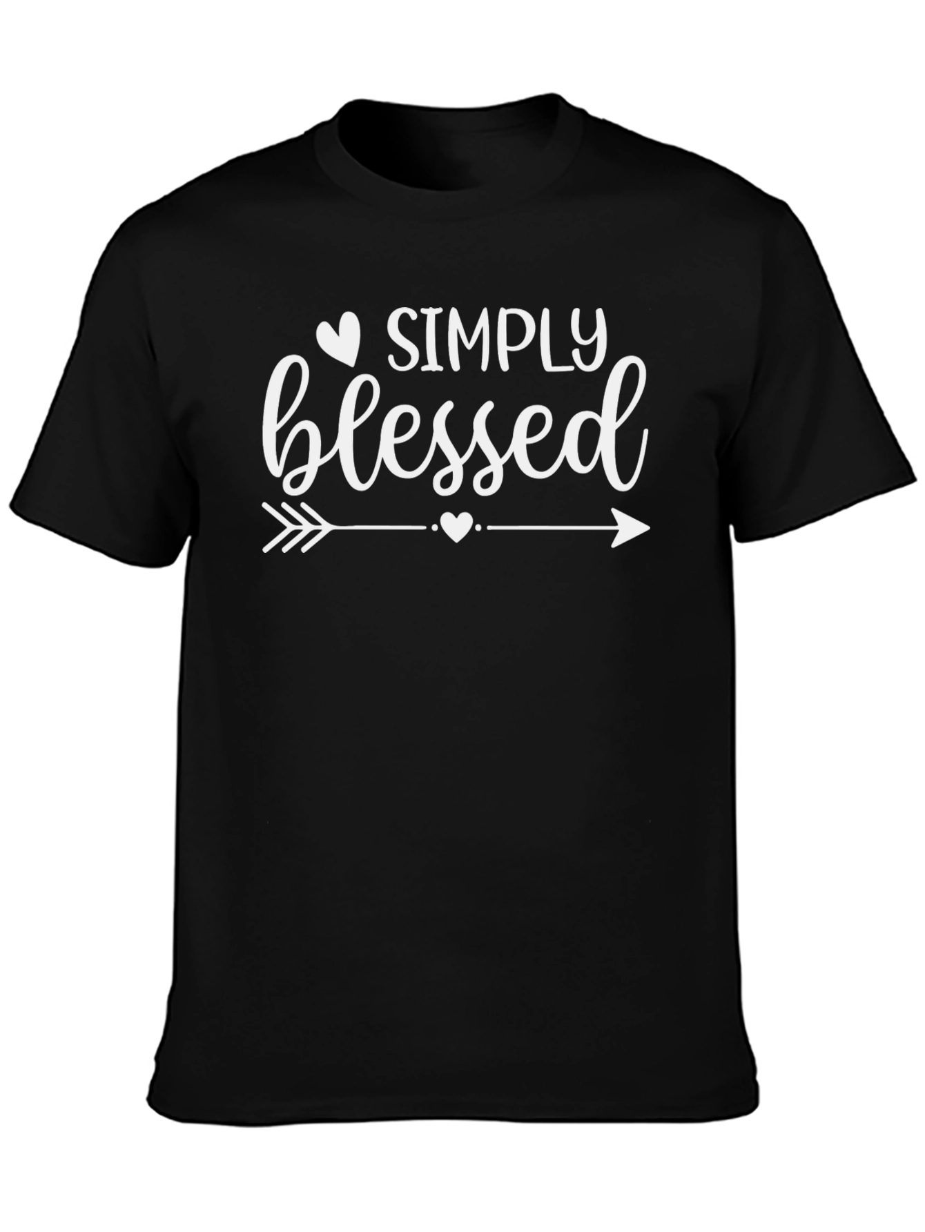 Simply Blessed Graphic Tee - Unisex Black Shirt