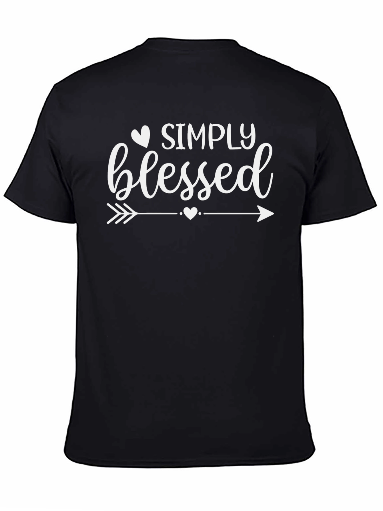 Simply Blessed Graphic Tee - Unisex Black Shirt