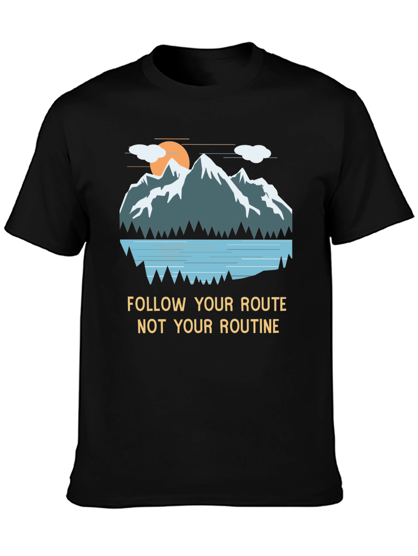 Mountain Graphic Tee - Follow Your Route