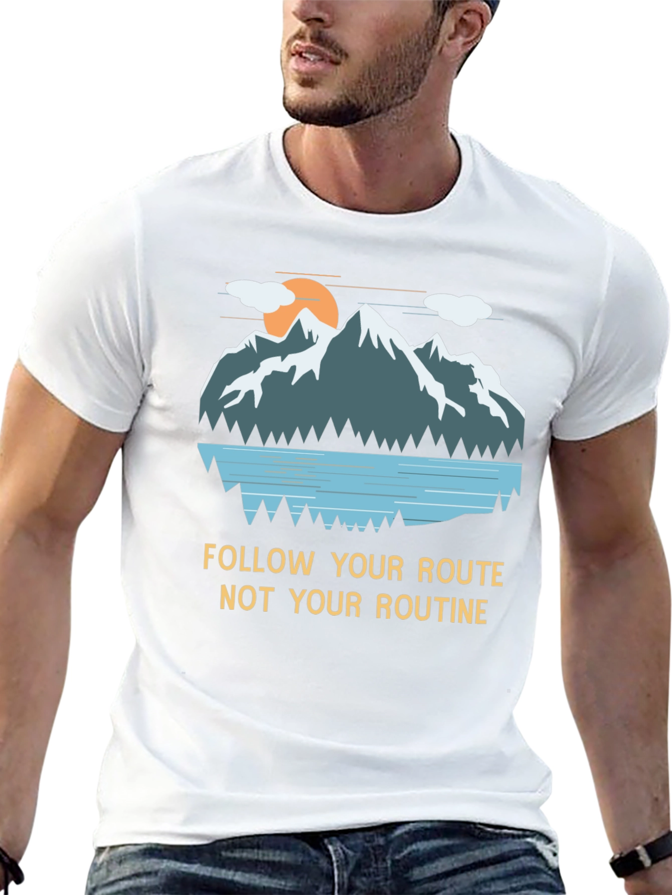 Mountain Graphic Tee - Follow Your Route
