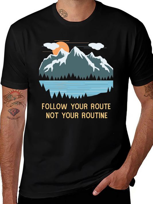 Mountain Graphic Tee - Follow Your Route