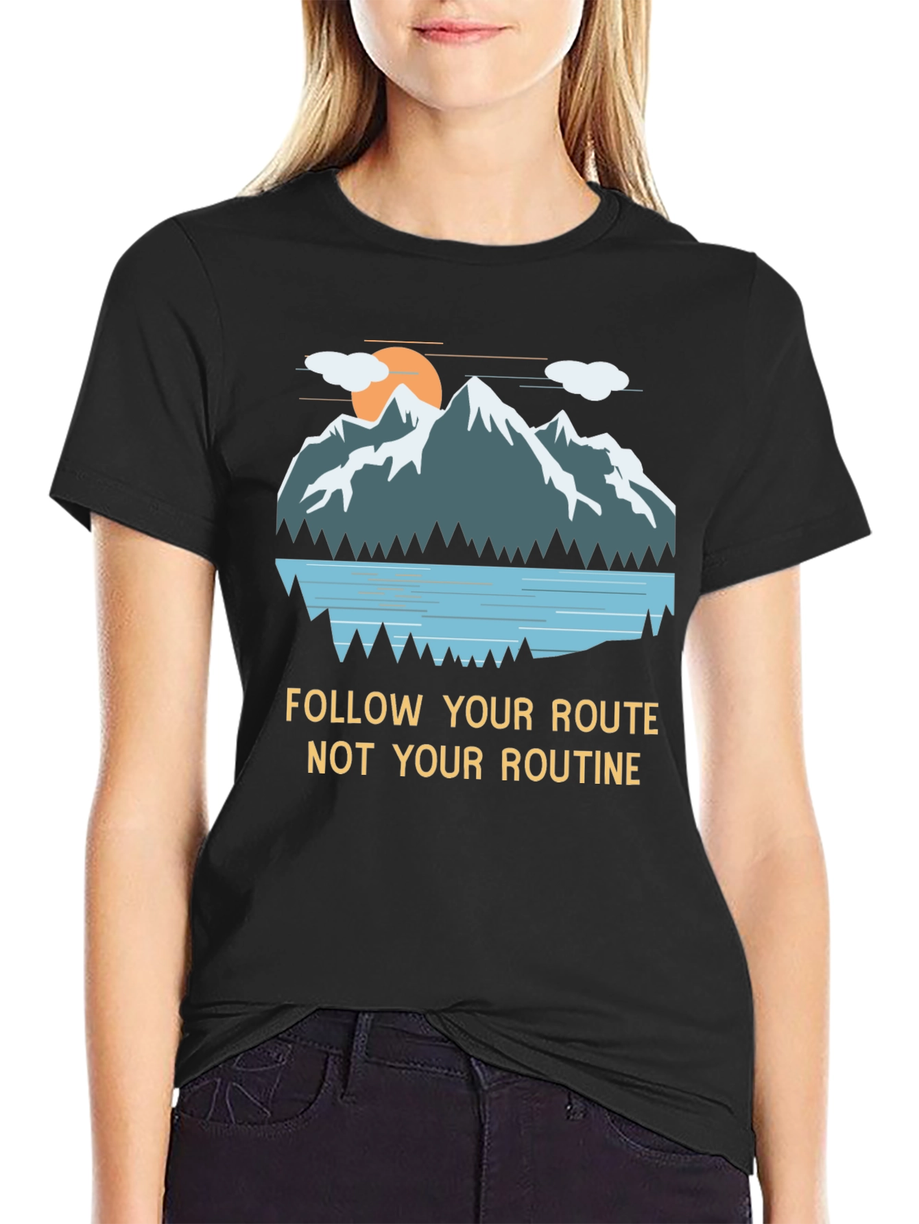 Mountain Graphic Tee - Follow Your Route