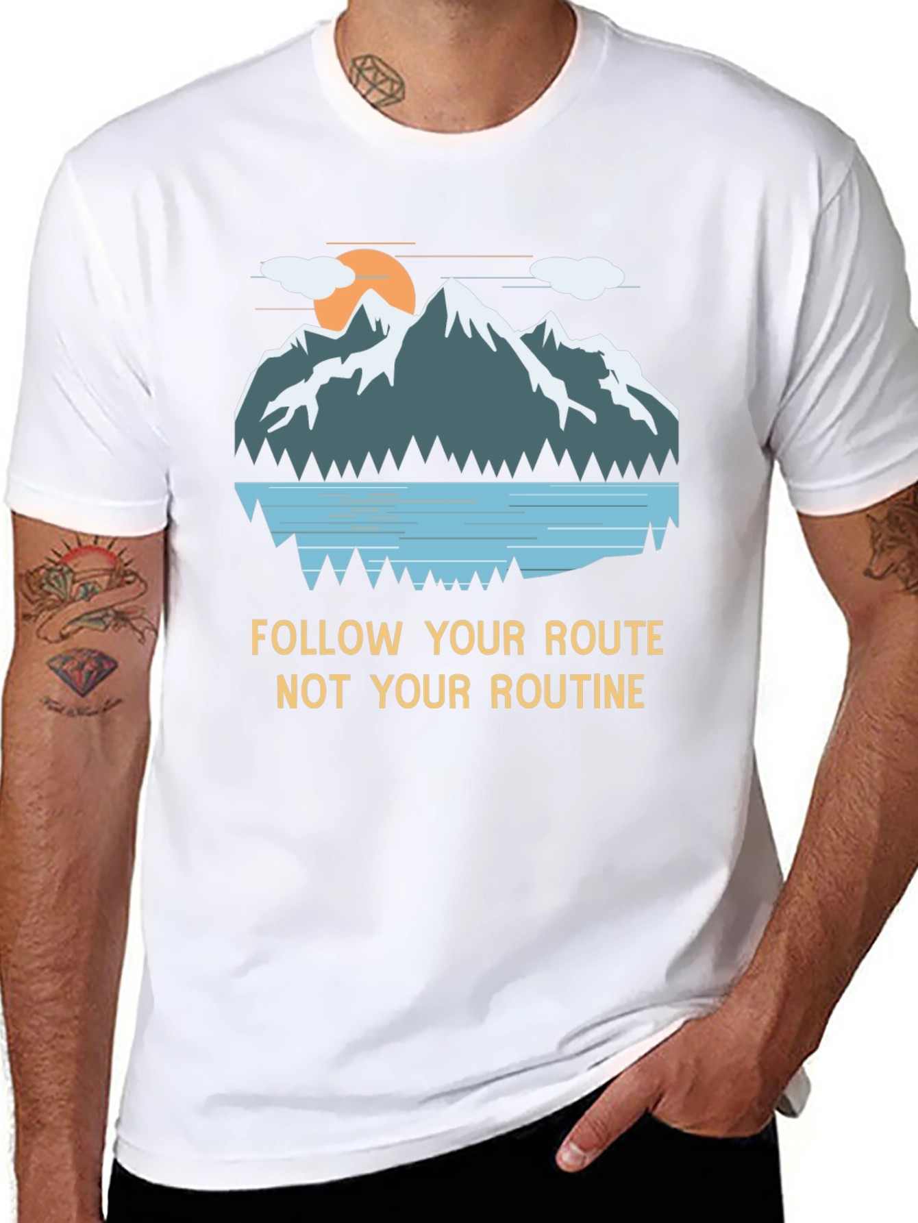 Mountain Graphic Tee - Follow Your Route