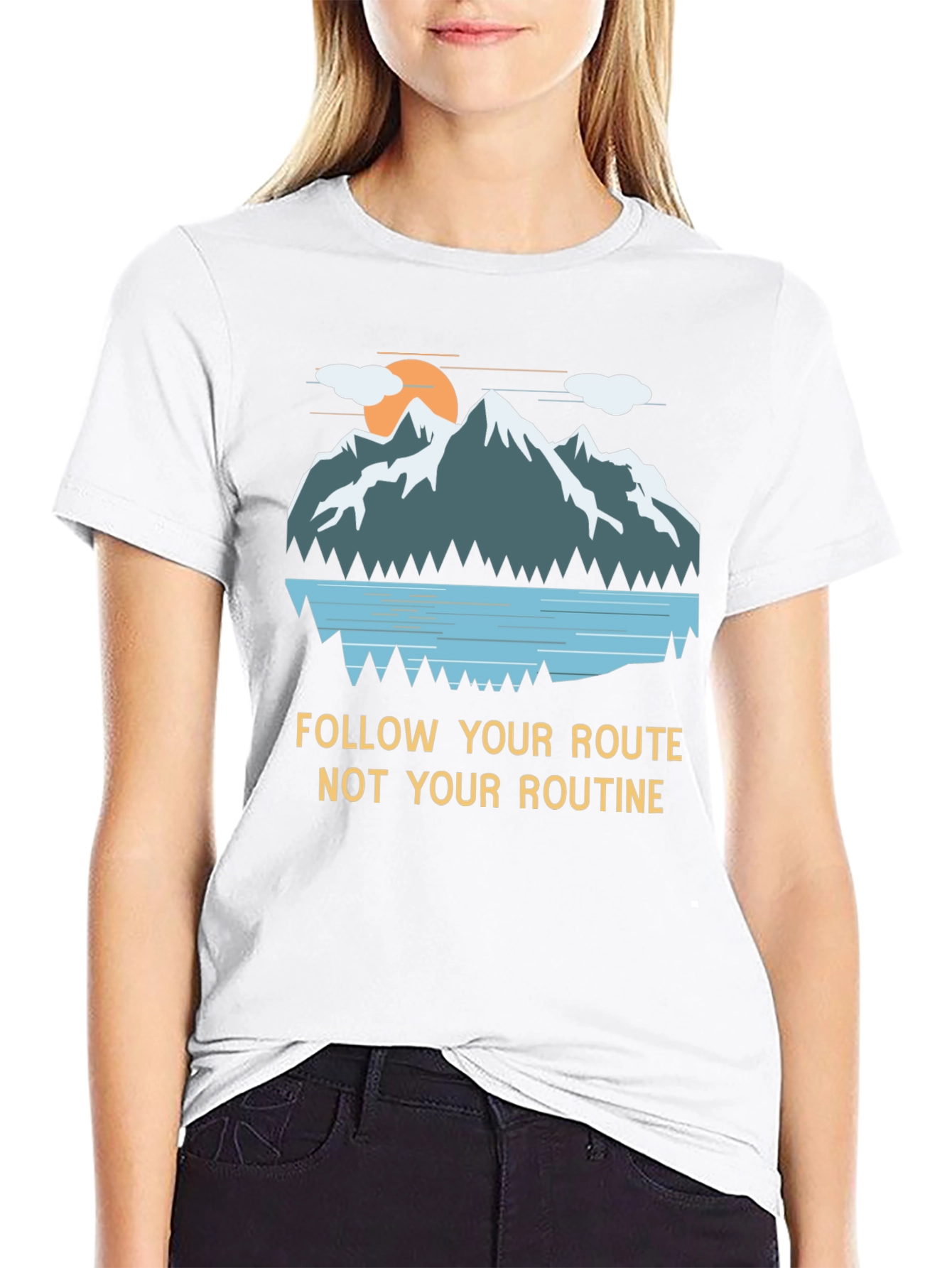 Mountain Graphic Tee - Follow Your Route