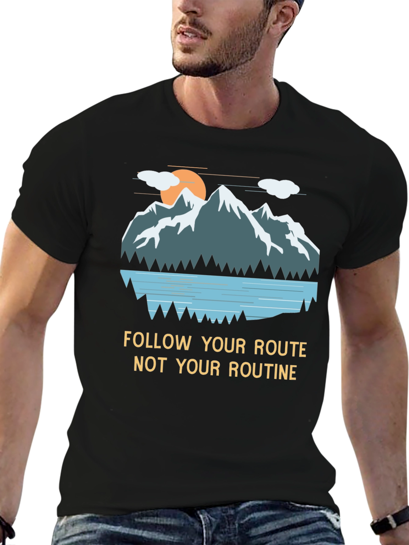 Mountain Graphic Tee - Follow Your Route