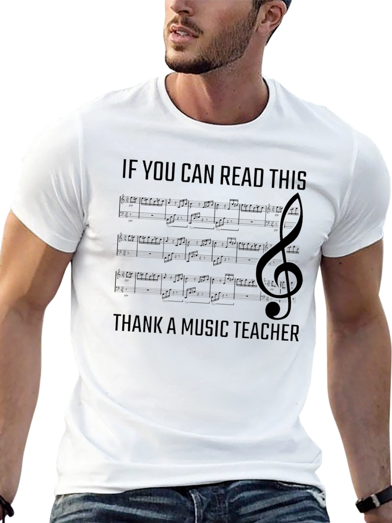 Music Teacher T-Shirt - If You Can Read This