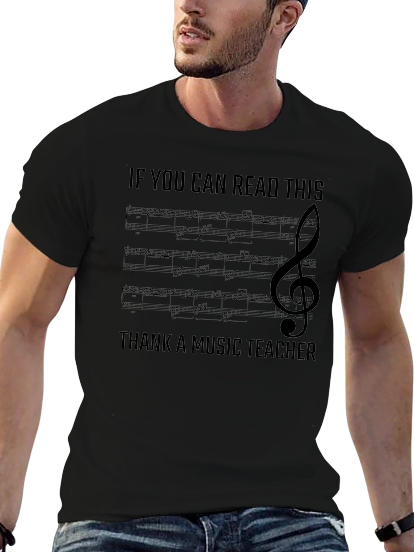 Music Teacher T-Shirt - If You Can Read This