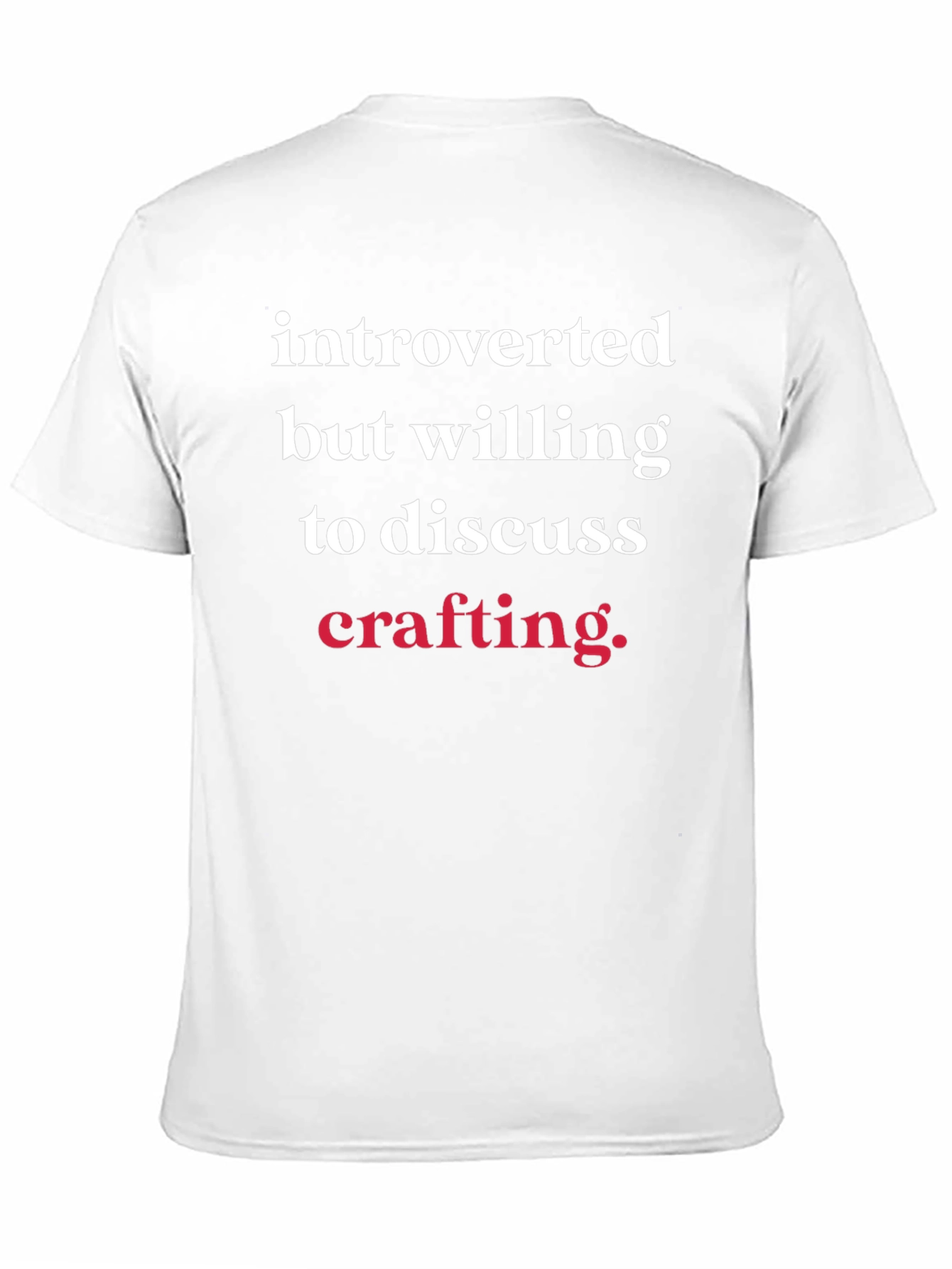 Introverted Crafting T-Shirt - Funny Hobby Tee