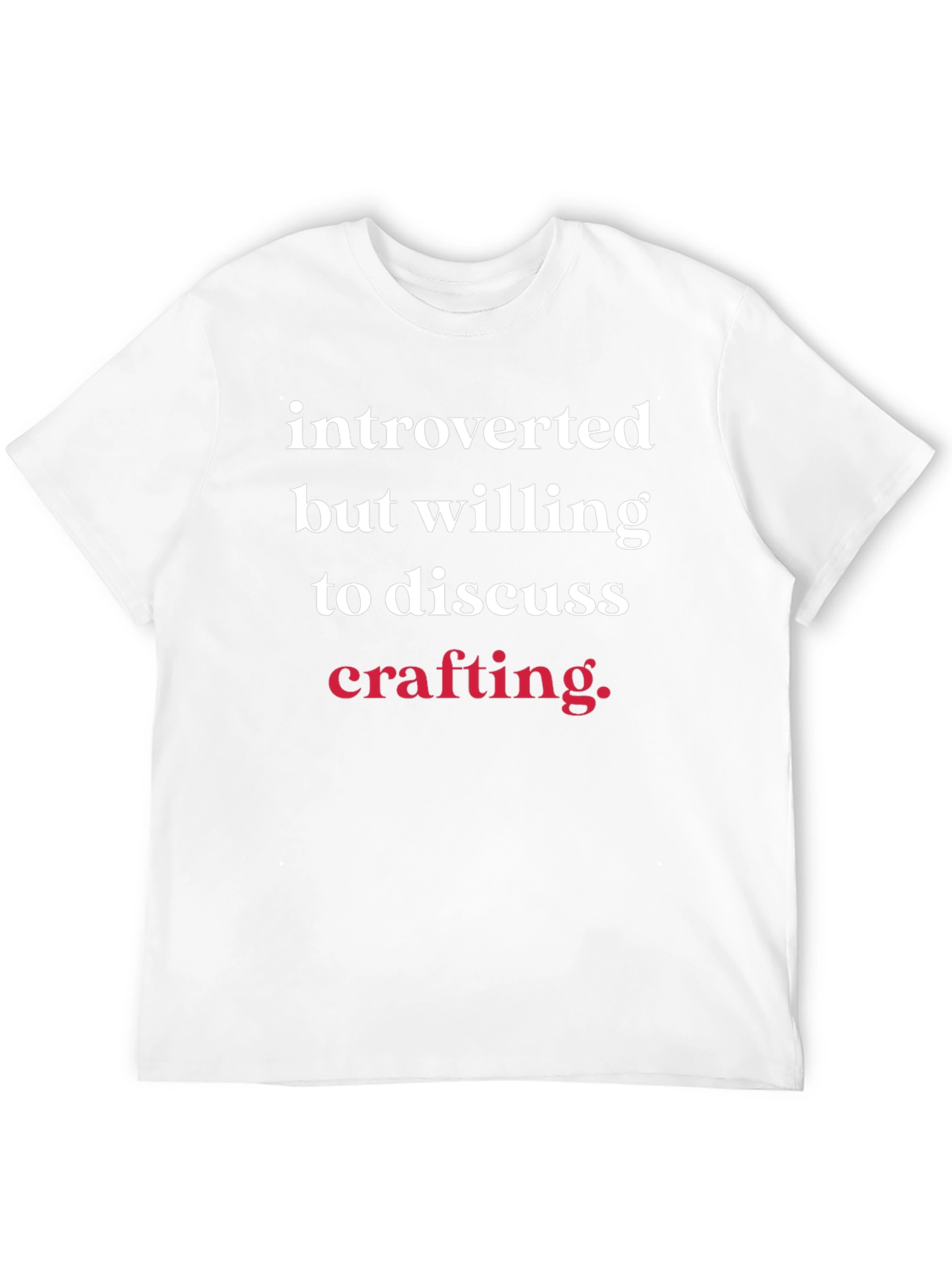 Introverted Crafting T-Shirt - Funny Hobby Tee