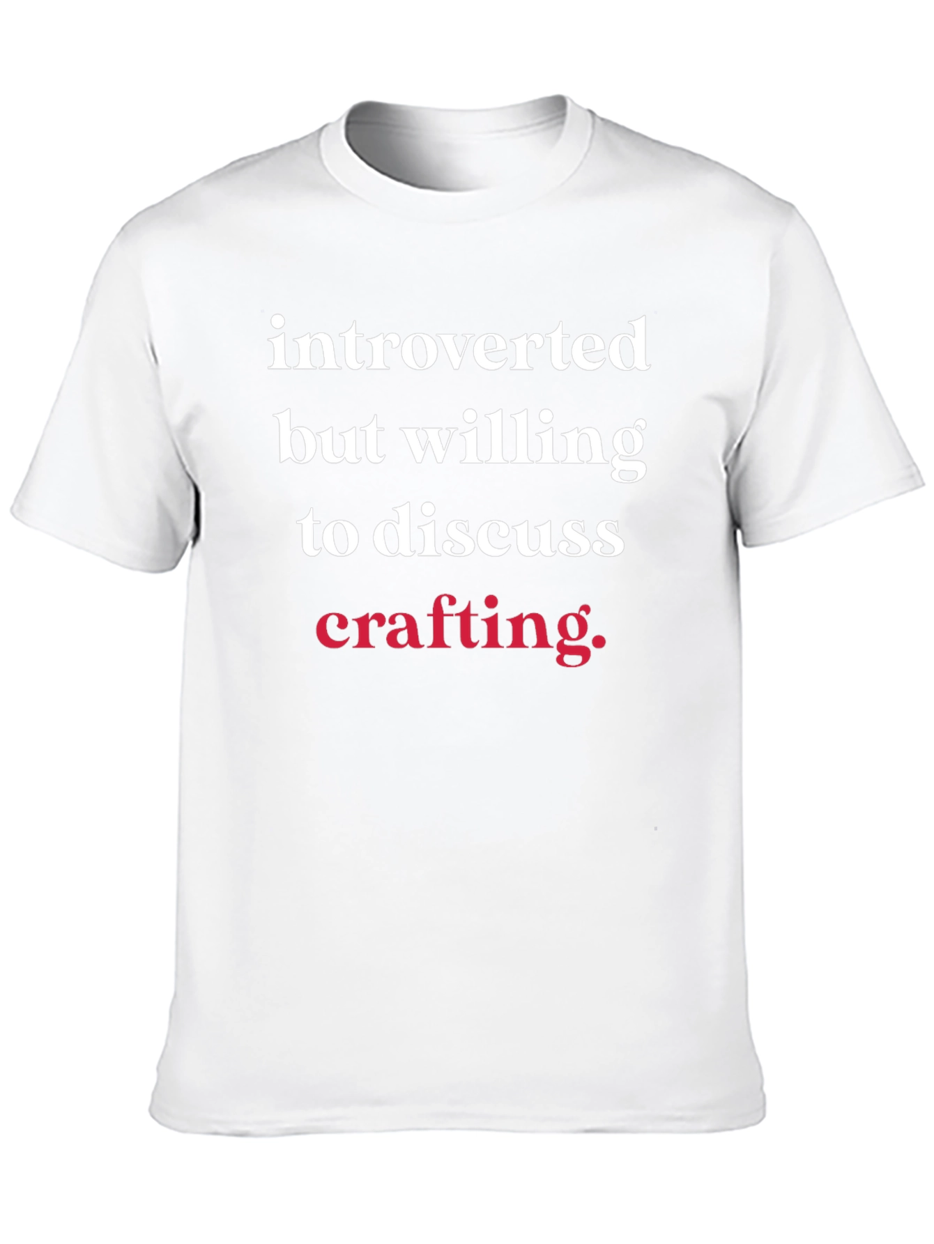 Introverted Crafting T-Shirt - Funny Hobby Tee