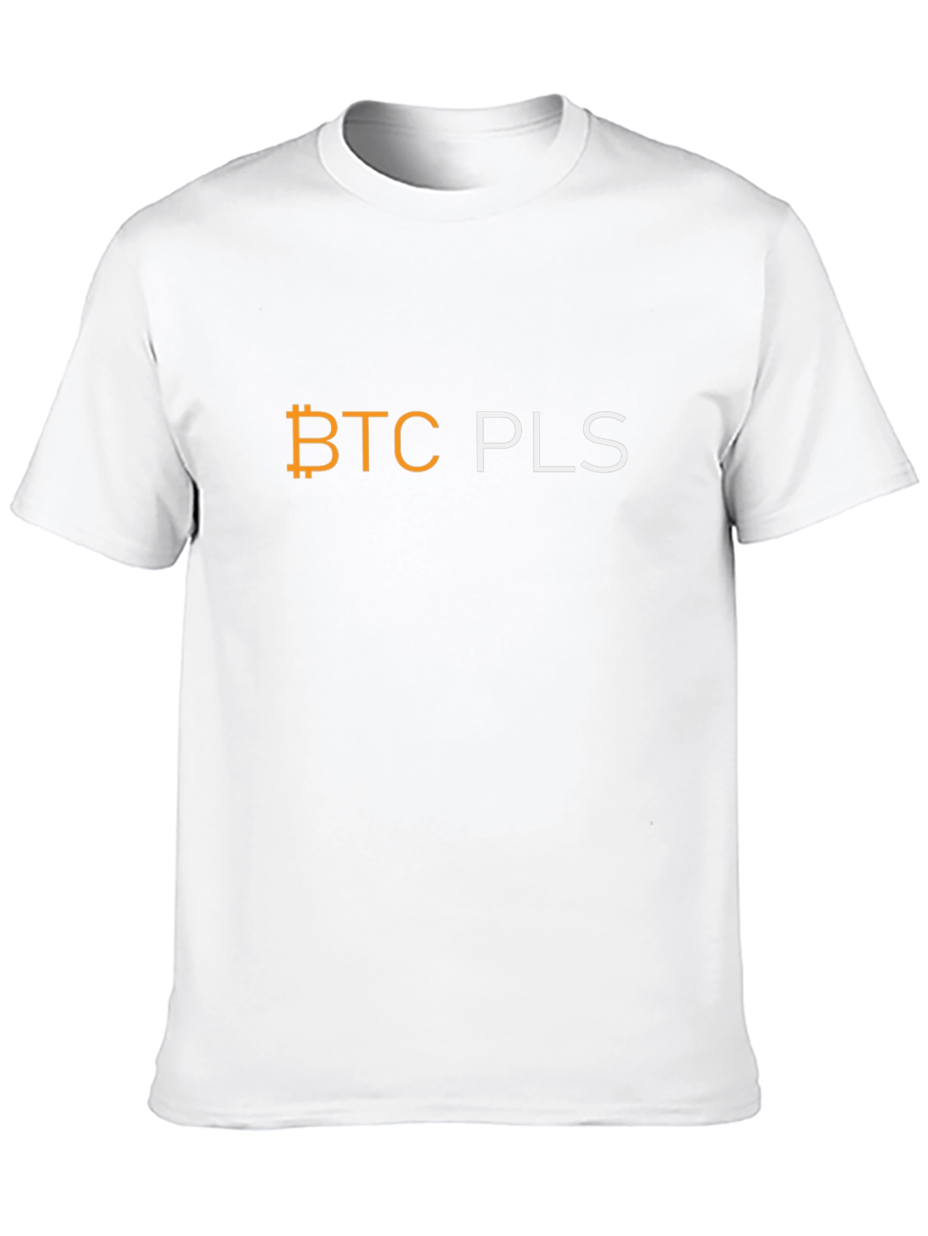 BTC PLS Black T-Shirt - Crypto Bitcoin Tee