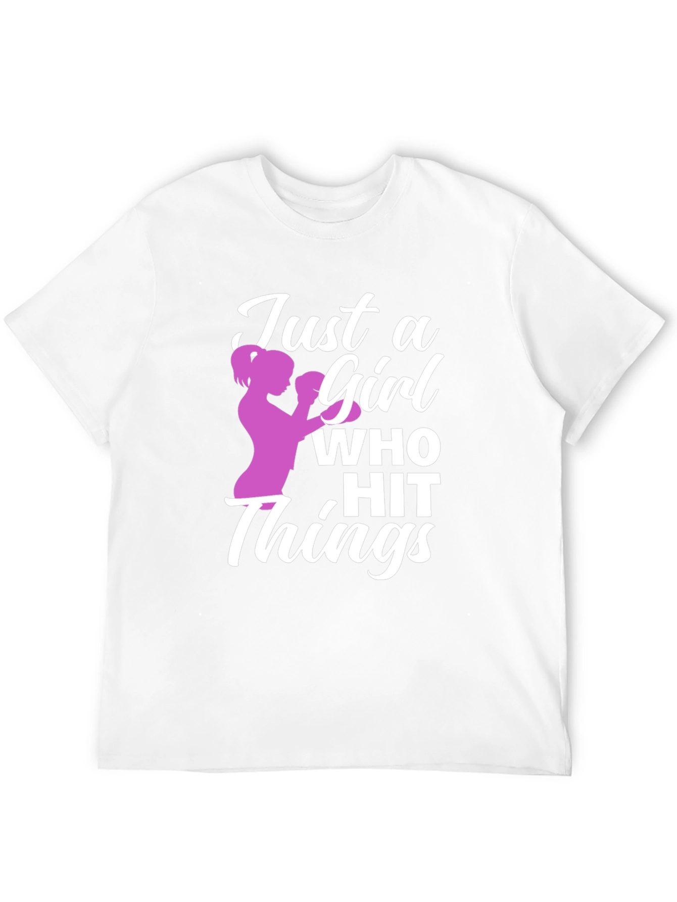 Just a Girl Who Hit Things Graphic T-Shirt