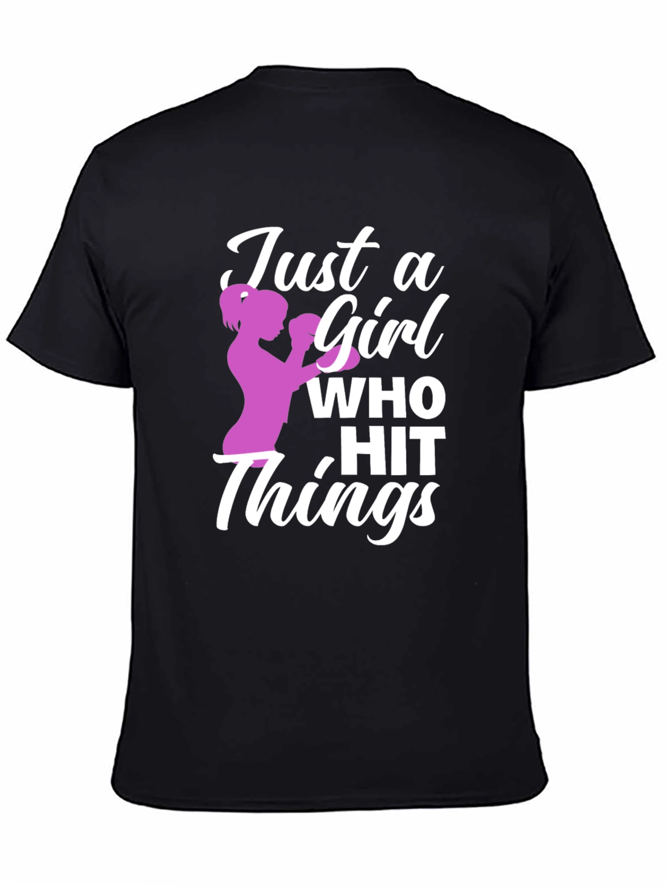 Just a Girl Who Hit Things Graphic T-Shirt