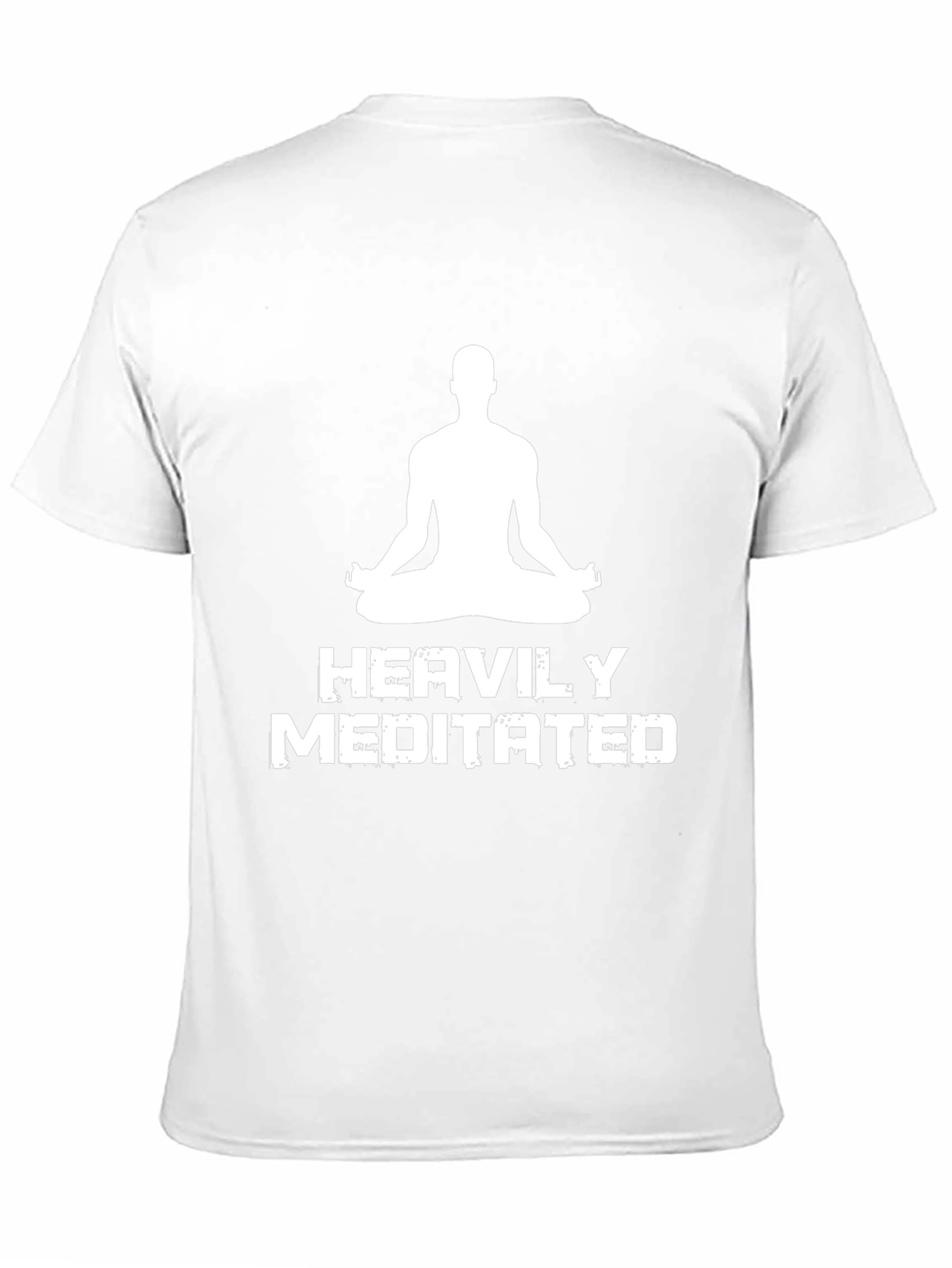 Heavily Meditated Black T-Shirt - Yoga Zen
