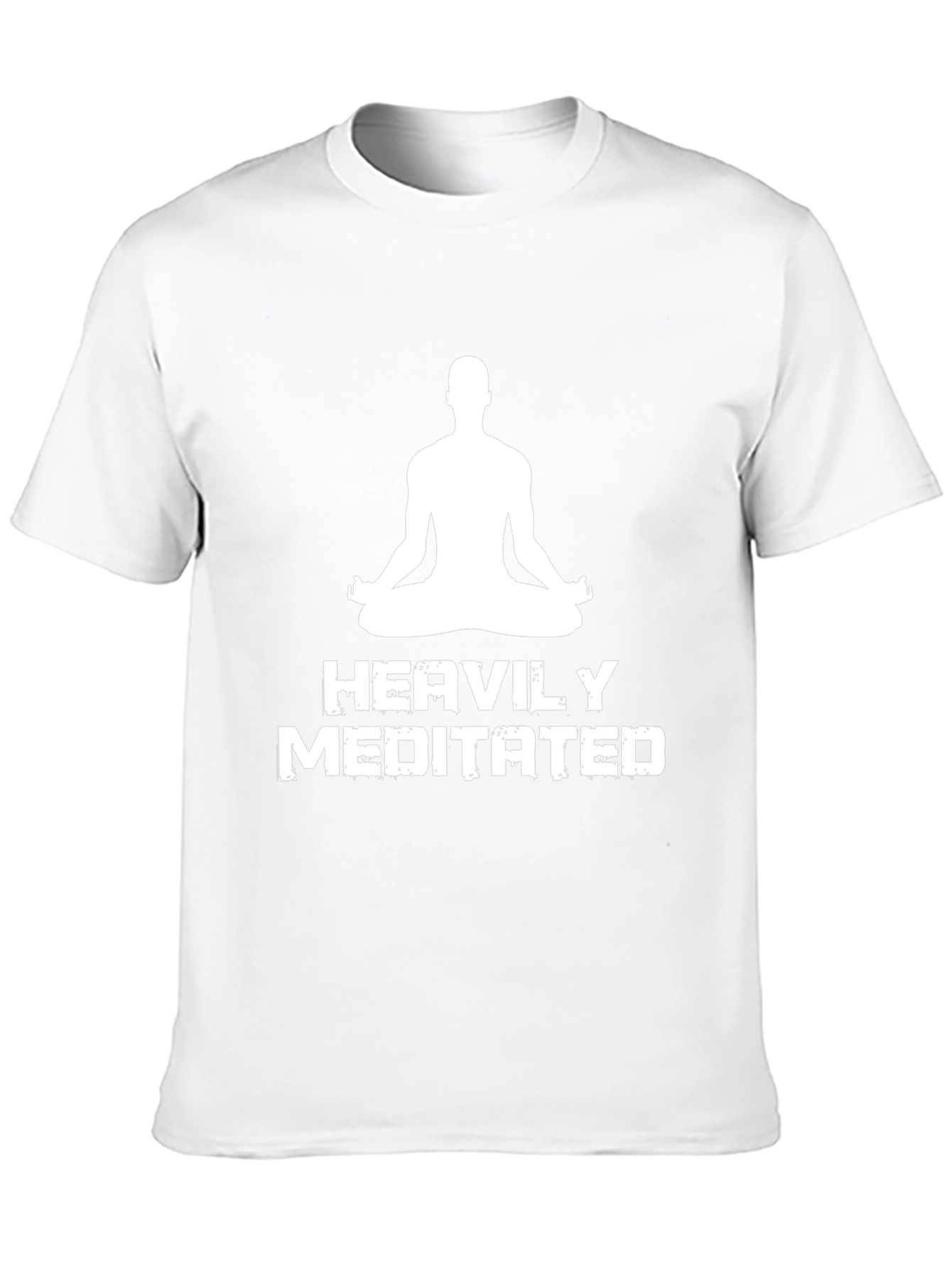 Heavily Meditated Black T-Shirt - Yoga Zen