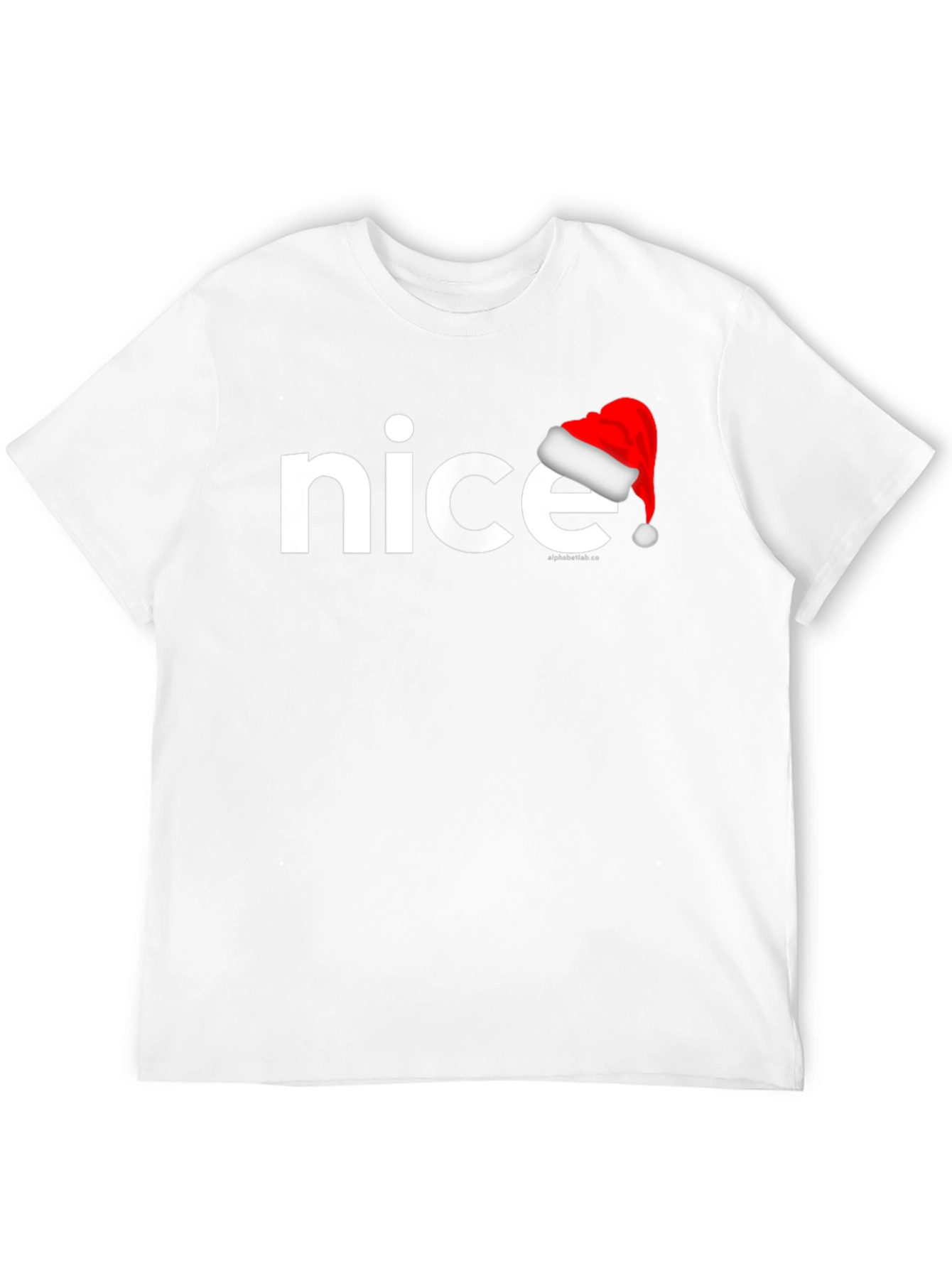 Nice Santa Hat Graphic Tee - Holiday Cheer