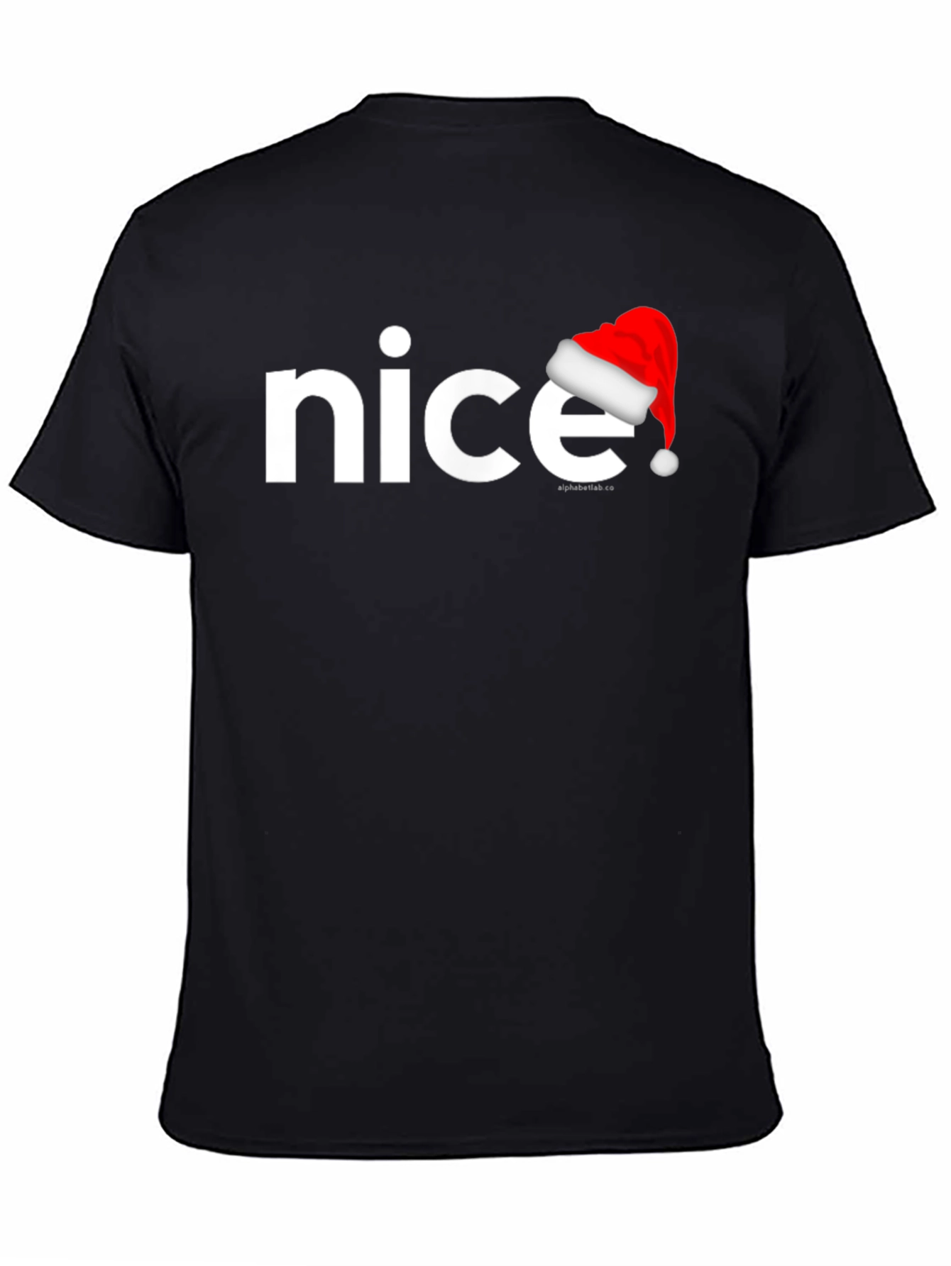 Nice Santa Hat Graphic Tee - Holiday Cheer