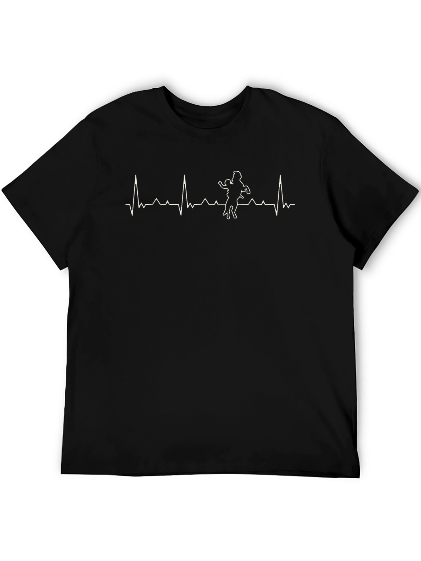 Heartbeat Dance T-Shirt - Black Graphic Tee