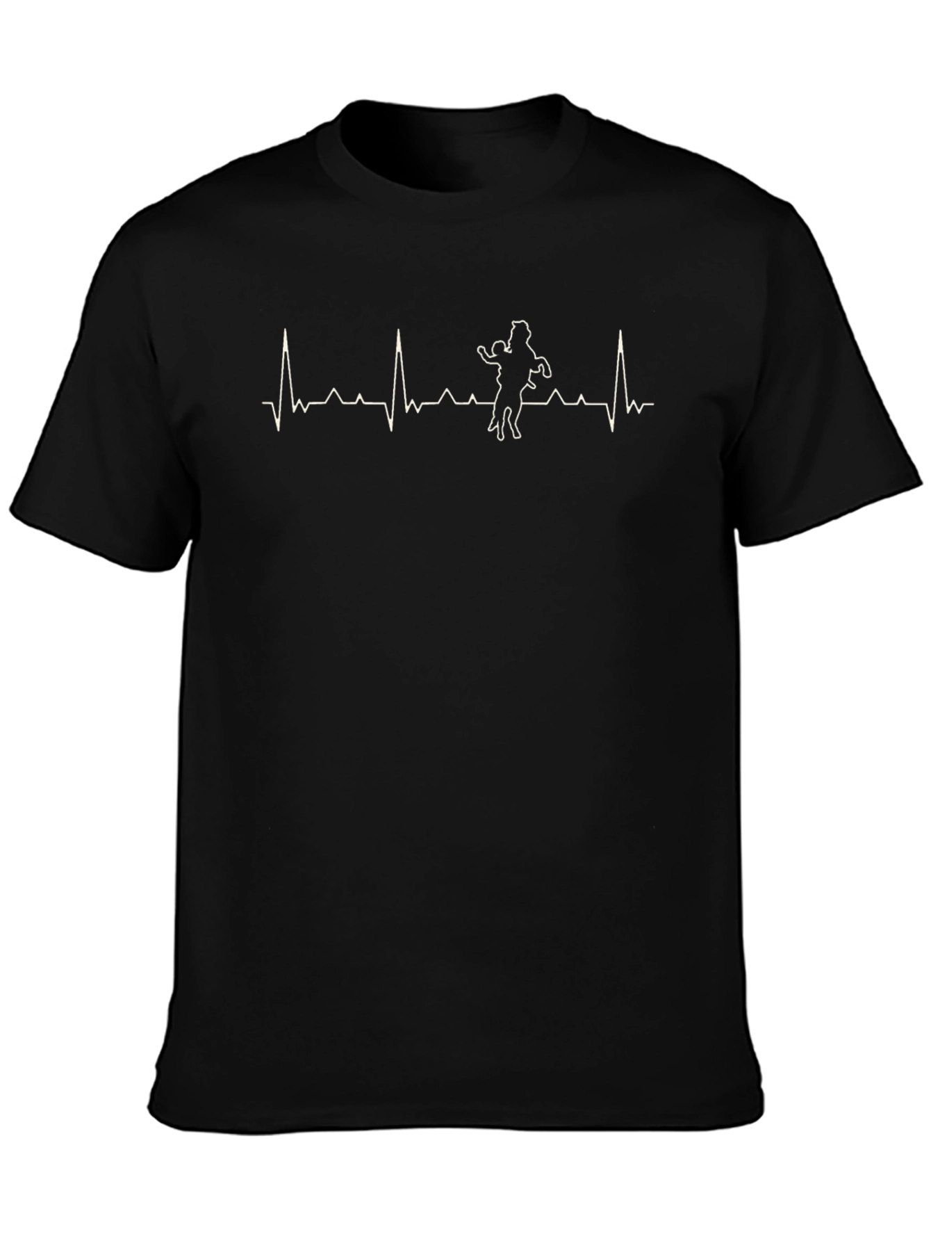 Heartbeat Dance T-Shirt - Black Graphic Tee
