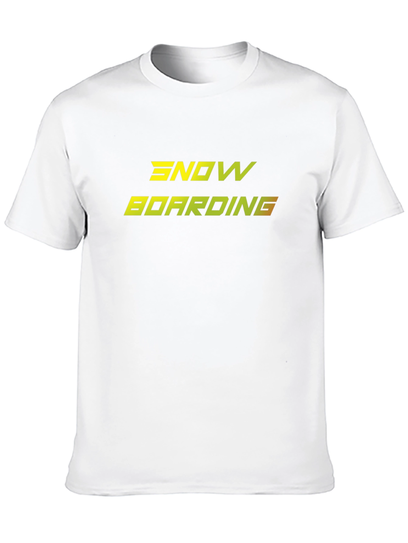 Snowboarding Graphic Tee - Black Cotton Comfort