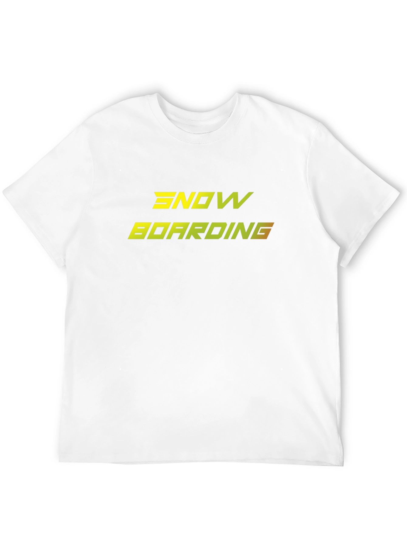 Snowboarding Graphic Tee - Black Cotton Comfort