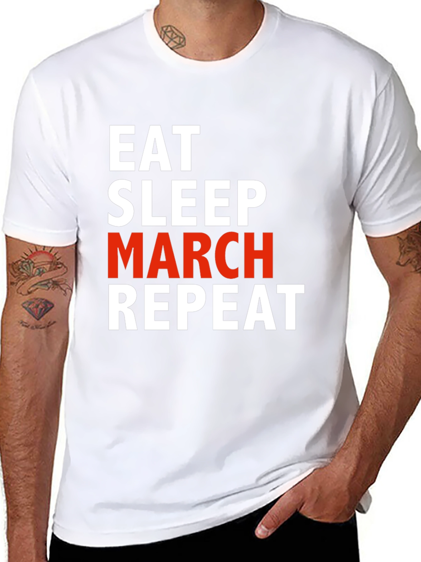 Eat Sleep March Repeat T-Shirt