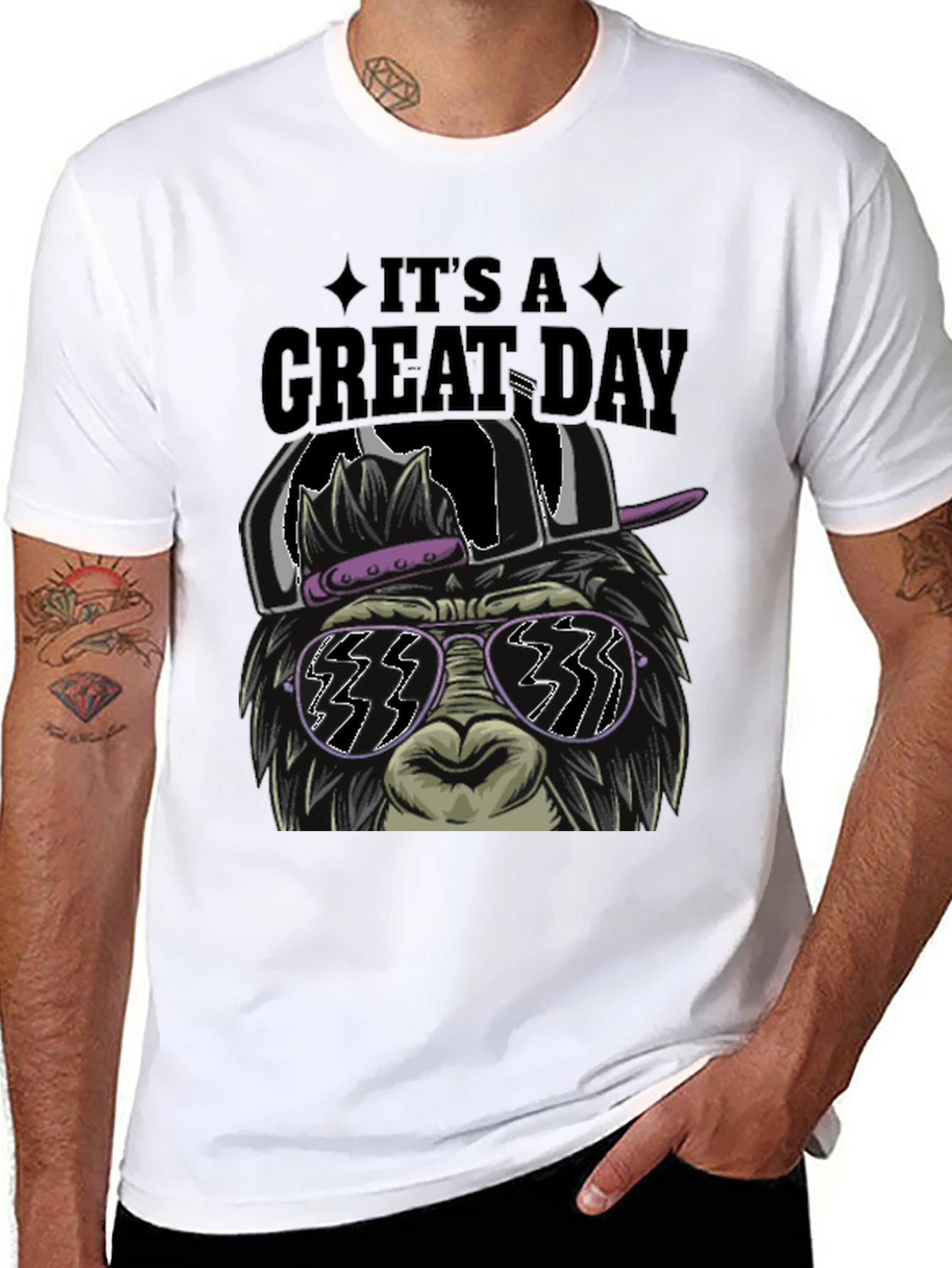 Its A Great Day Gorilla Graphic T-Shirt