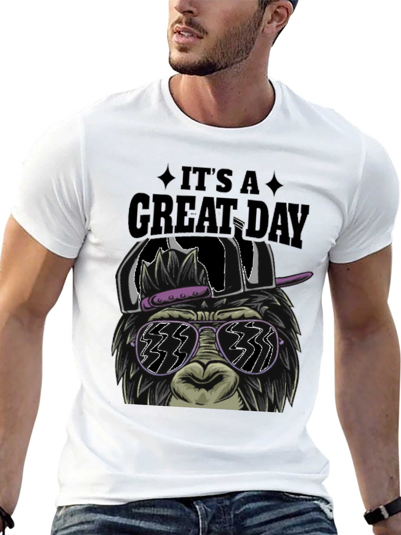 Its A Great Day Gorilla Graphic T-Shirt