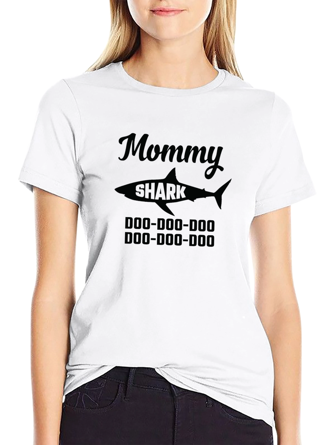 Mommy Shark Doo Doo Doo T-Shirt - Black