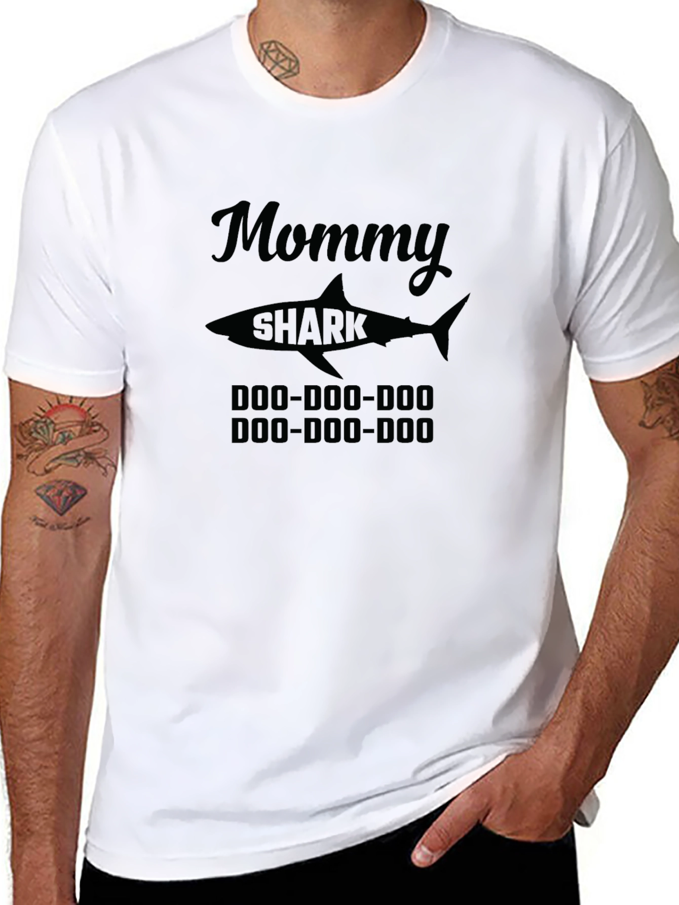 Mommy Shark Doo Doo Doo T-Shirt - Black