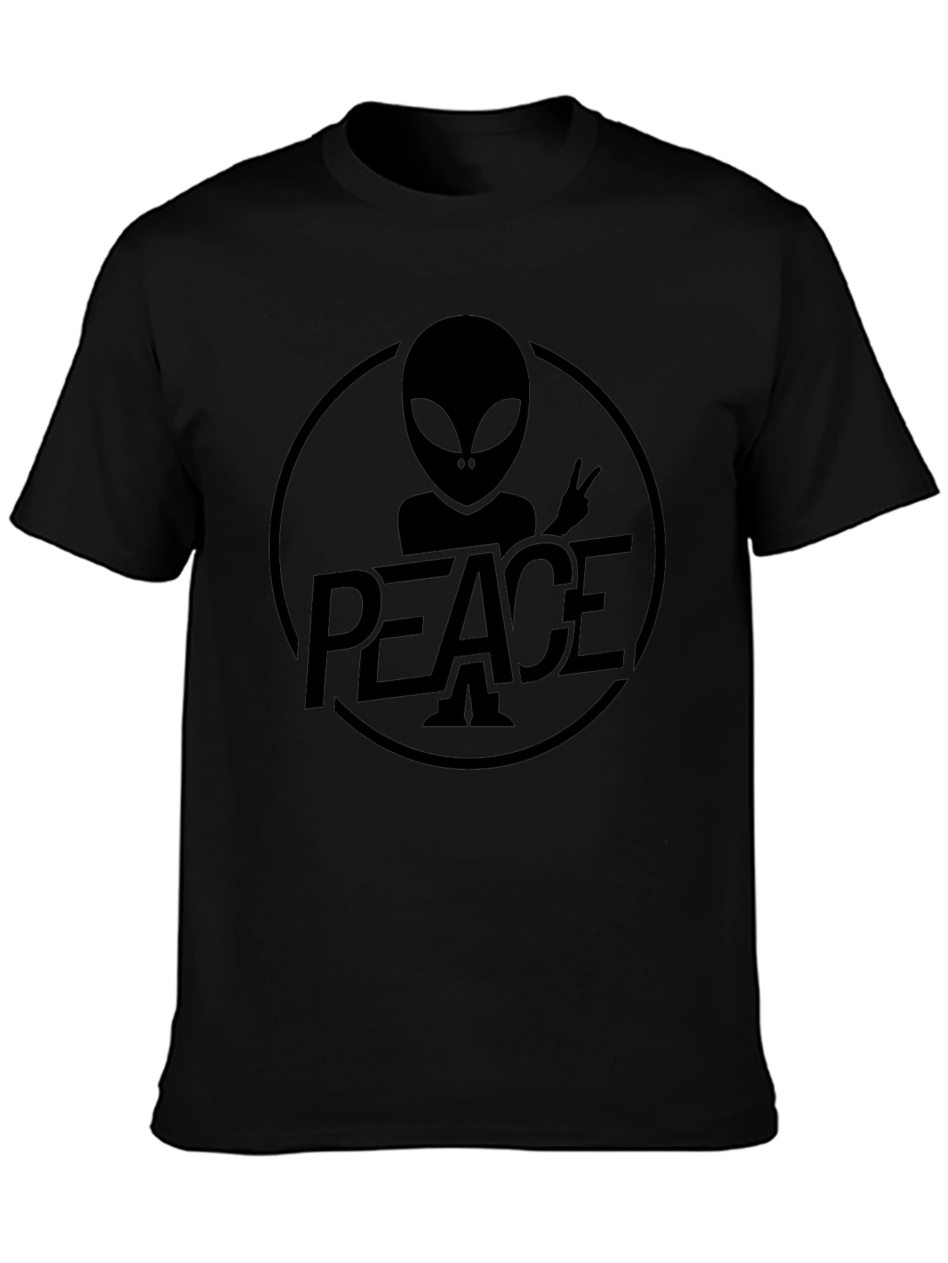 Peace Alien Graphic T-Shirt