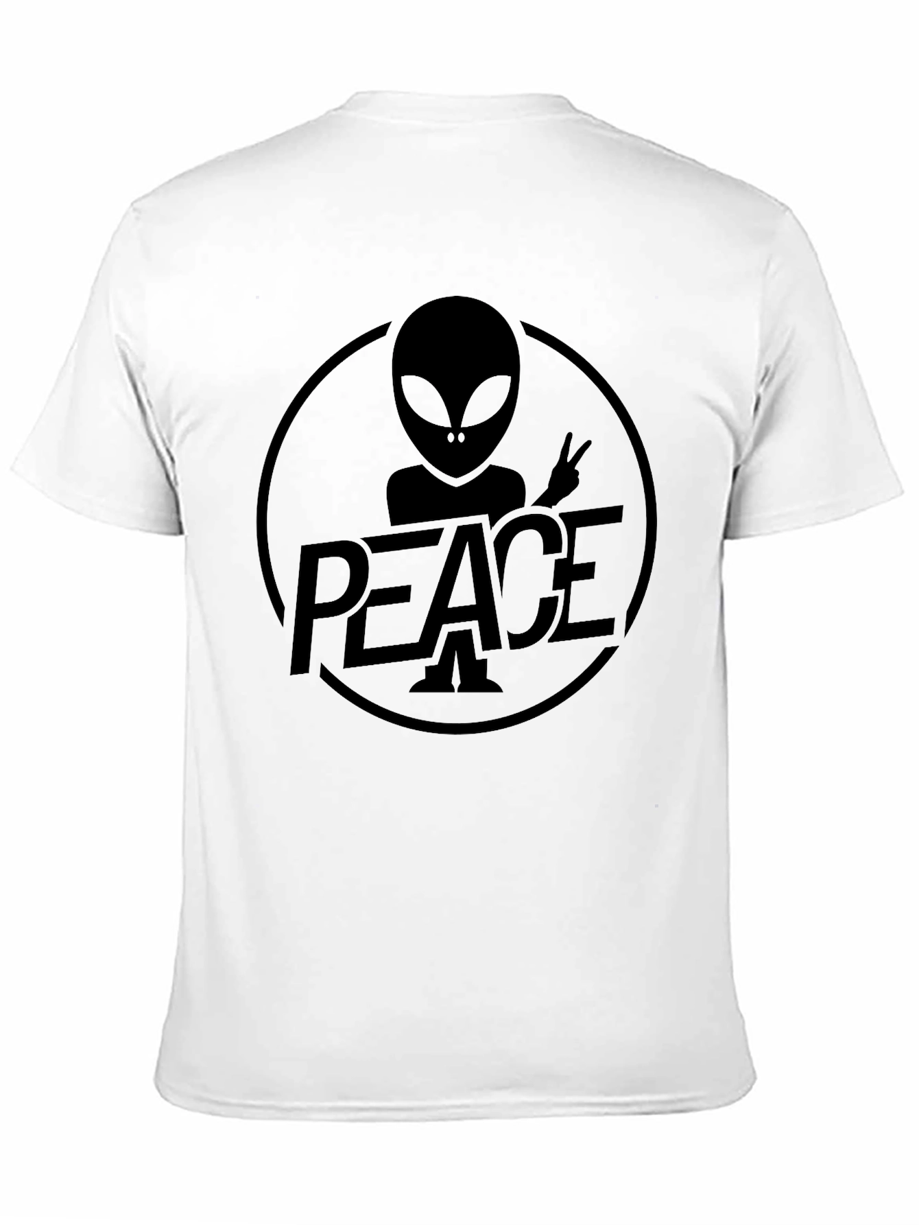 Peace Alien Graphic T-Shirt