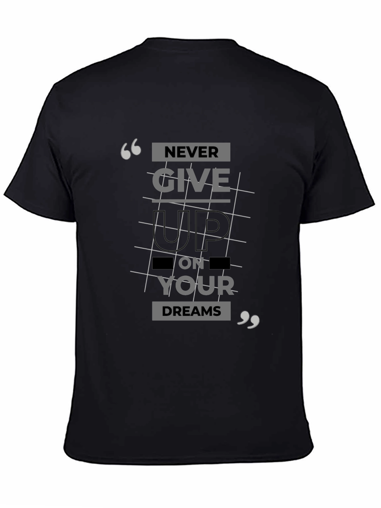 Never Give Up T-Shirt: Inspirational Graphic Tee