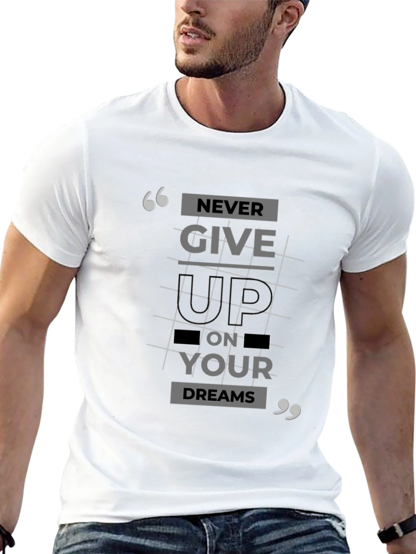 Never Give Up T-Shirt: Inspirational Graphic Tee