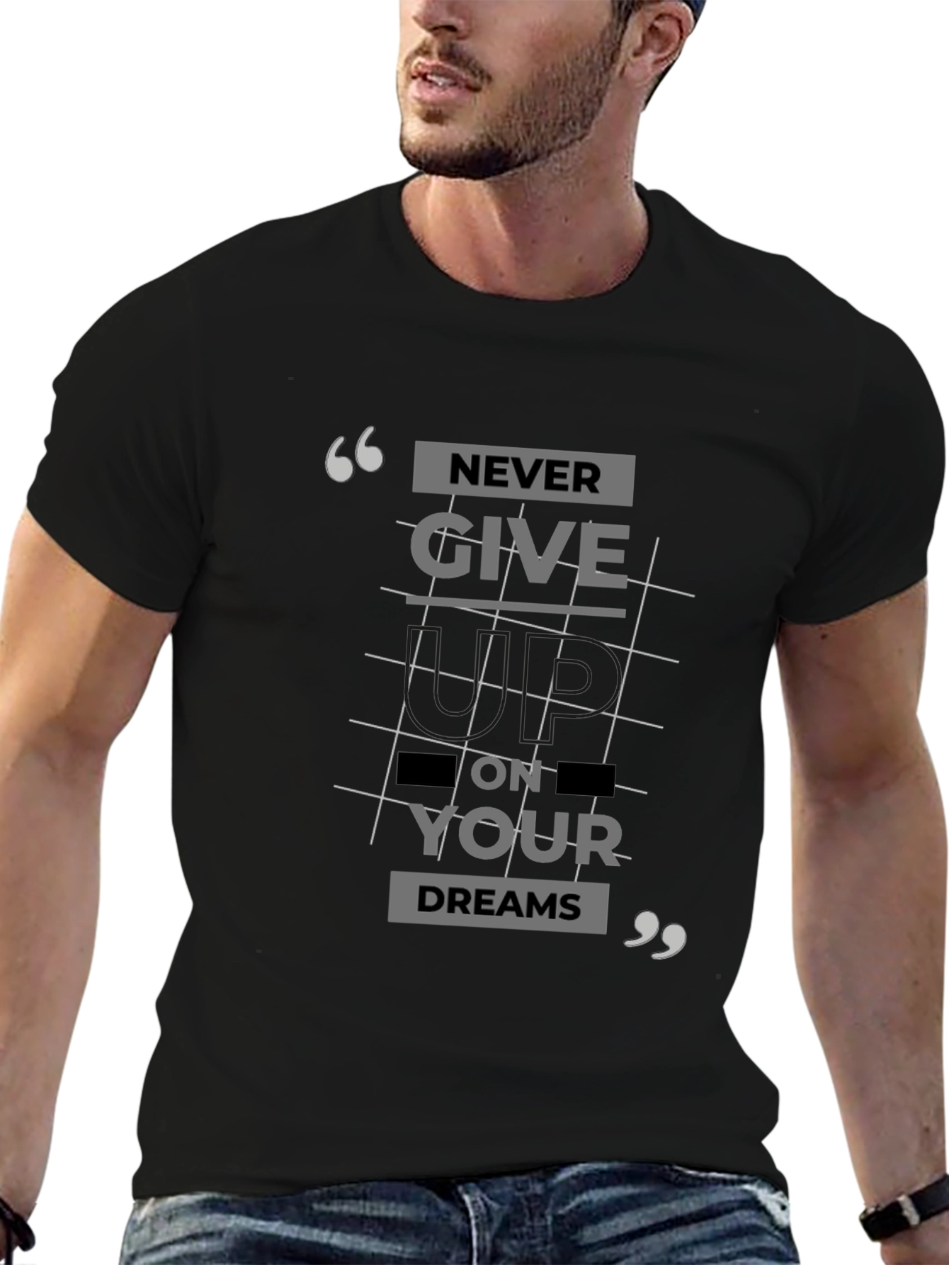 Never Give Up T-Shirt: Inspirational Graphic Tee