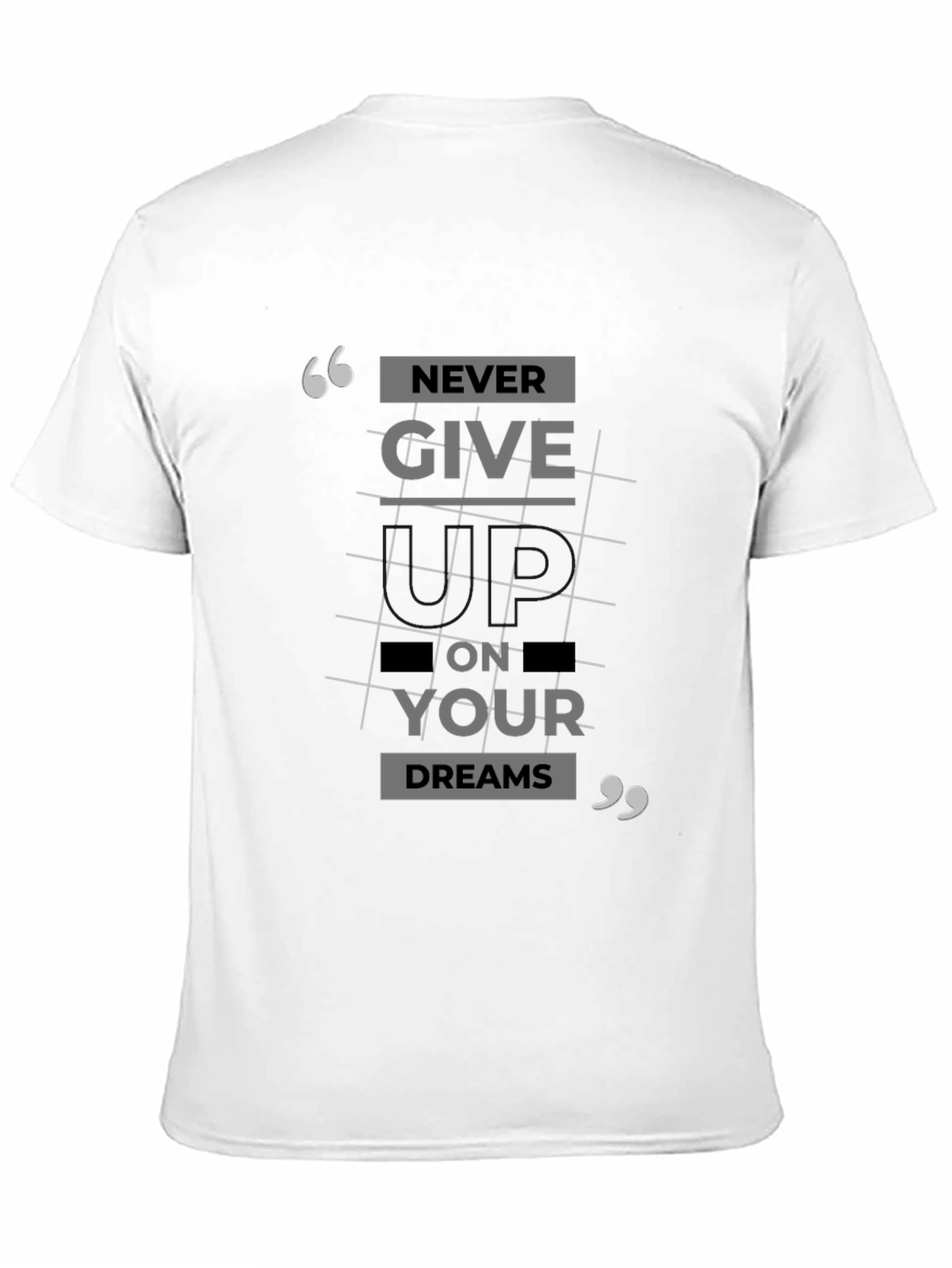 Never Give Up T-Shirt: Inspirational Graphic Tee