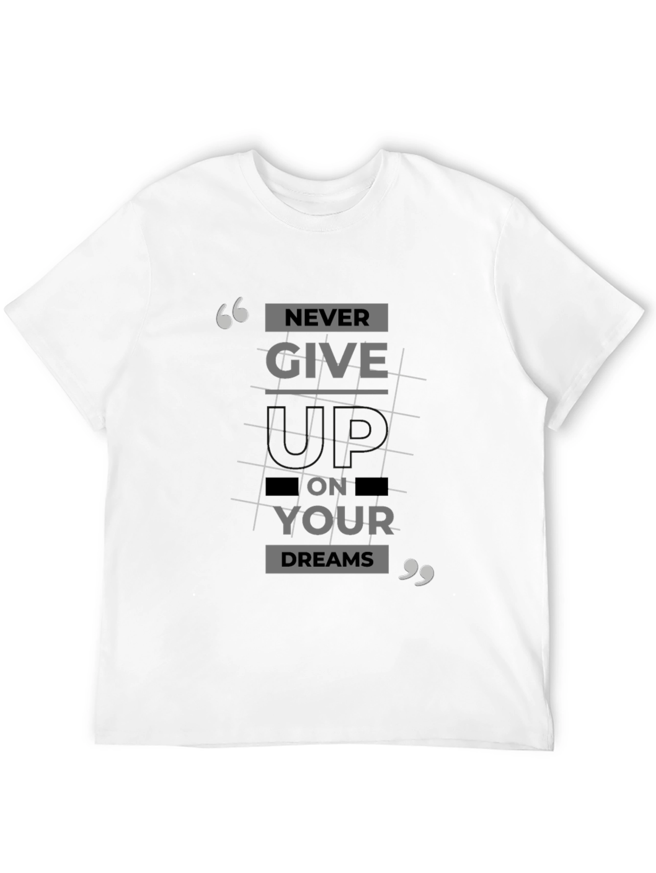 Never Give Up T-Shirt: Inspirational Graphic Tee