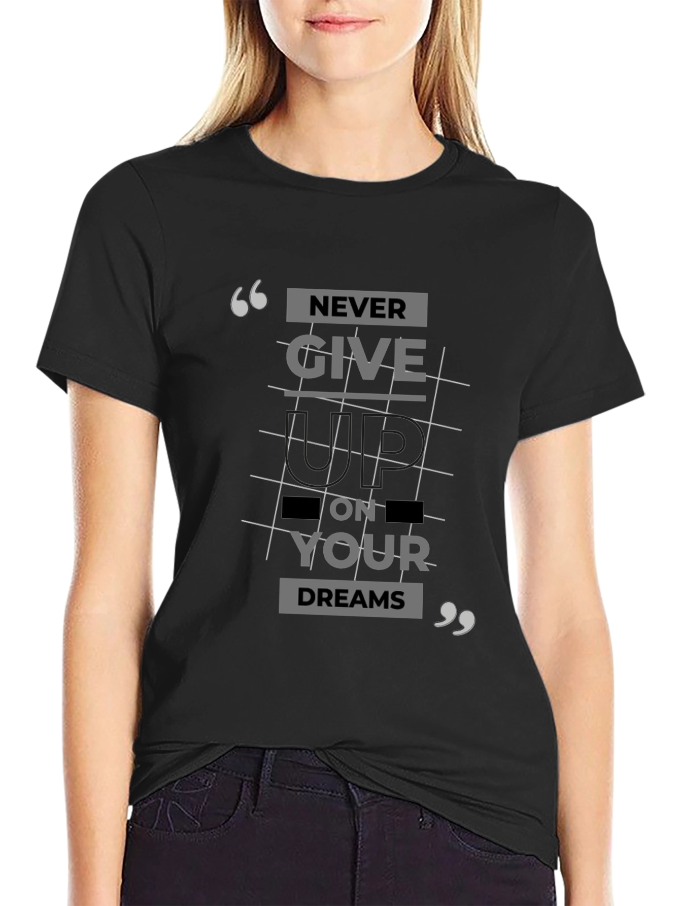 Never Give Up T-Shirt: Inspirational Graphic Tee