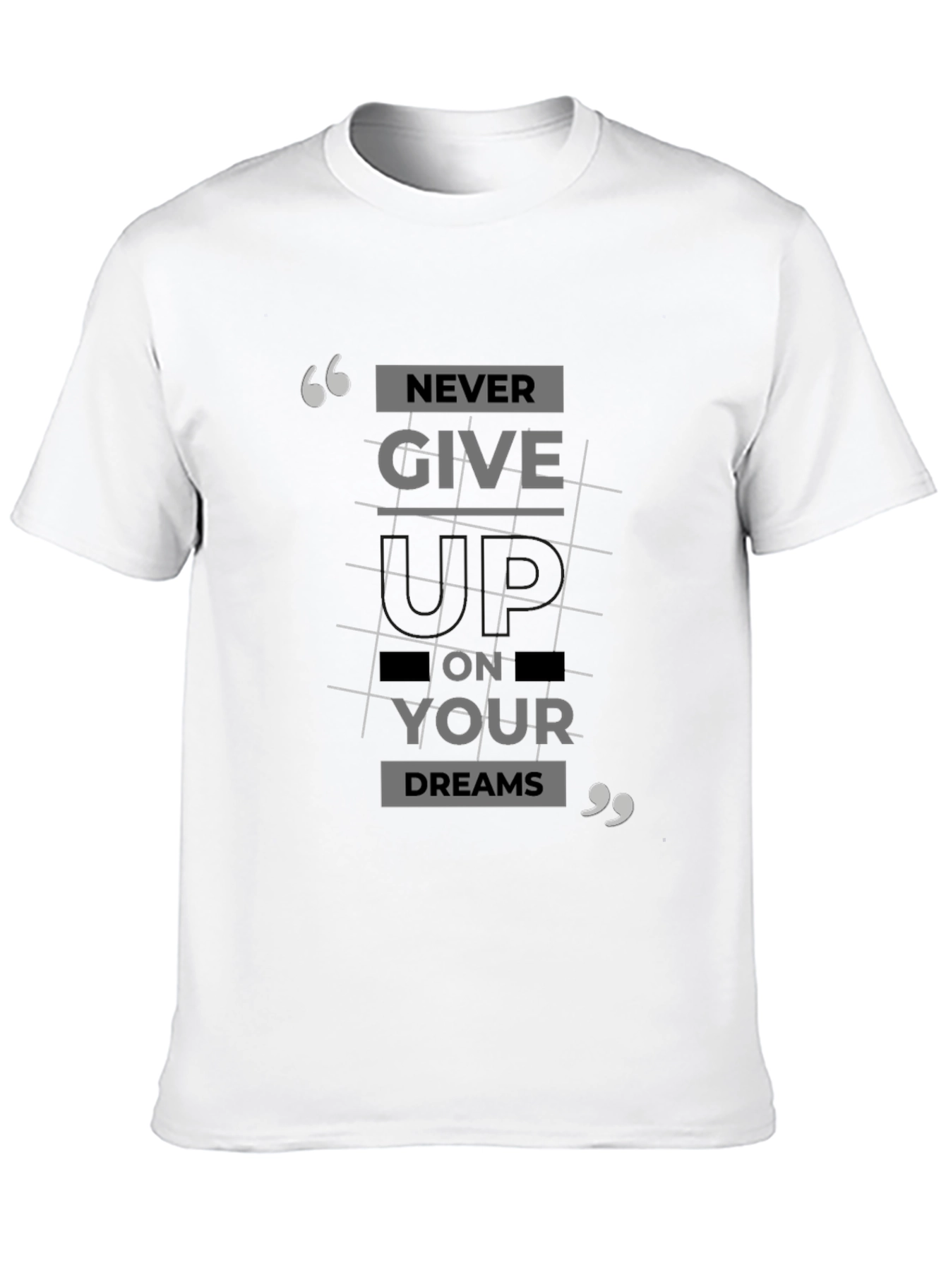Never Give Up T-Shirt: Inspirational Graphic Tee