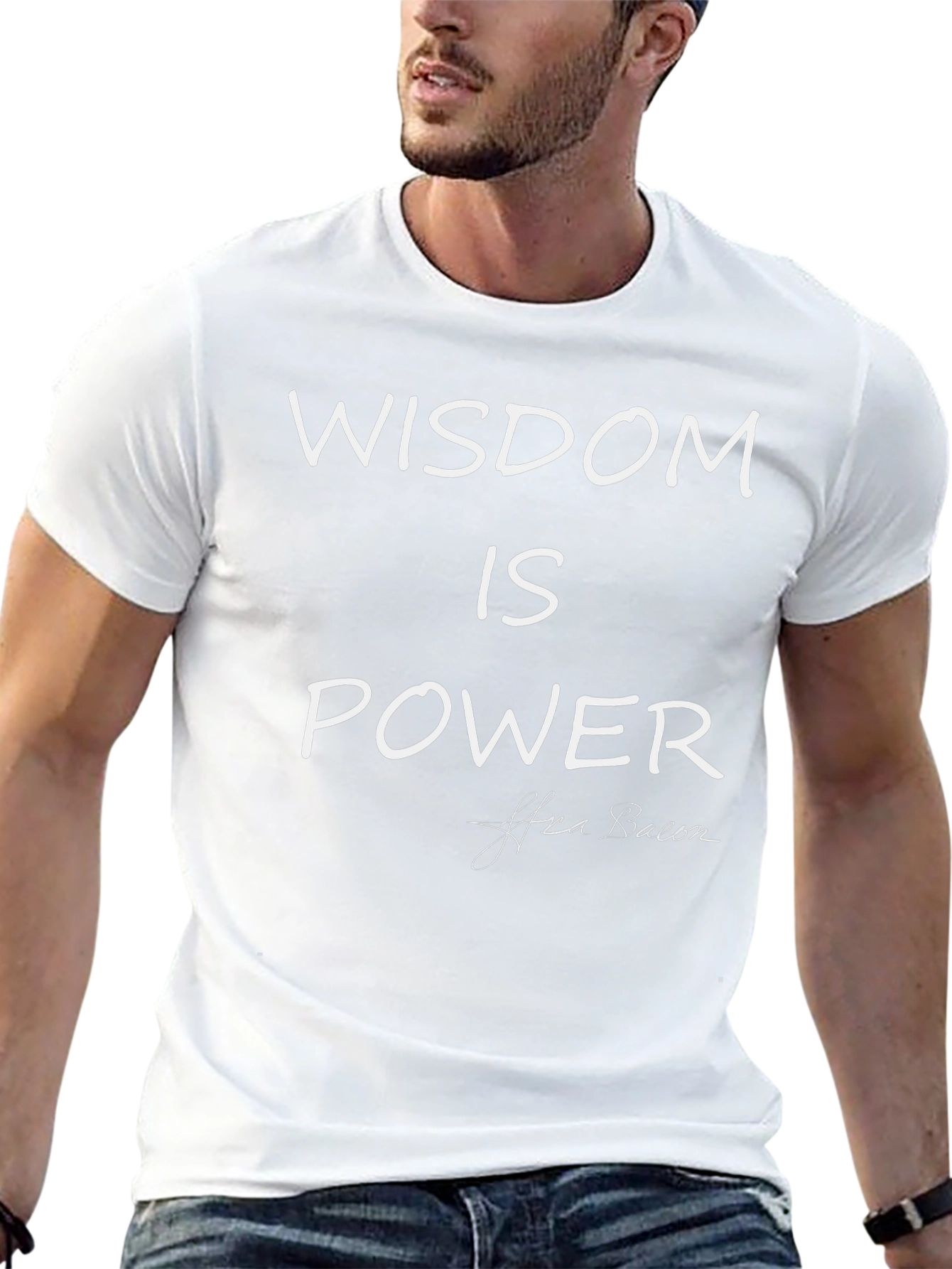 Wisdom Is Power Tee - Classic Black Shirt