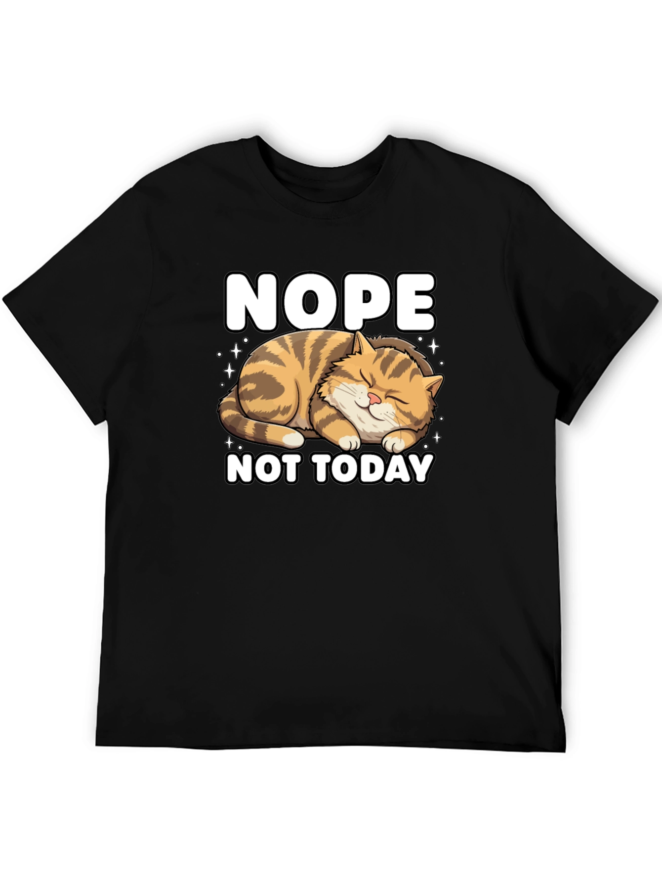 Nope Not Today Cat Graphic Tee