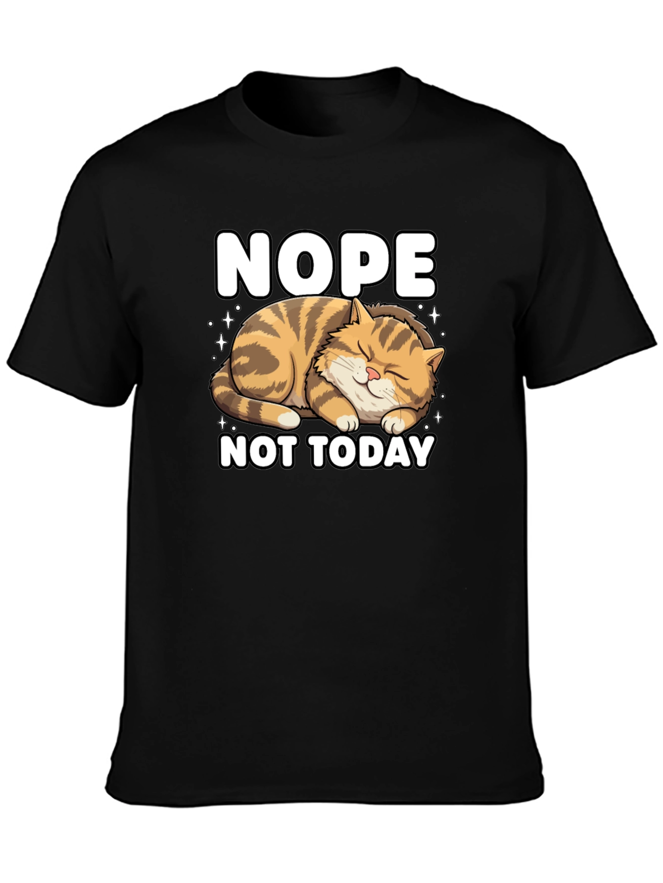 Nope Not Today Cat Graphic Tee