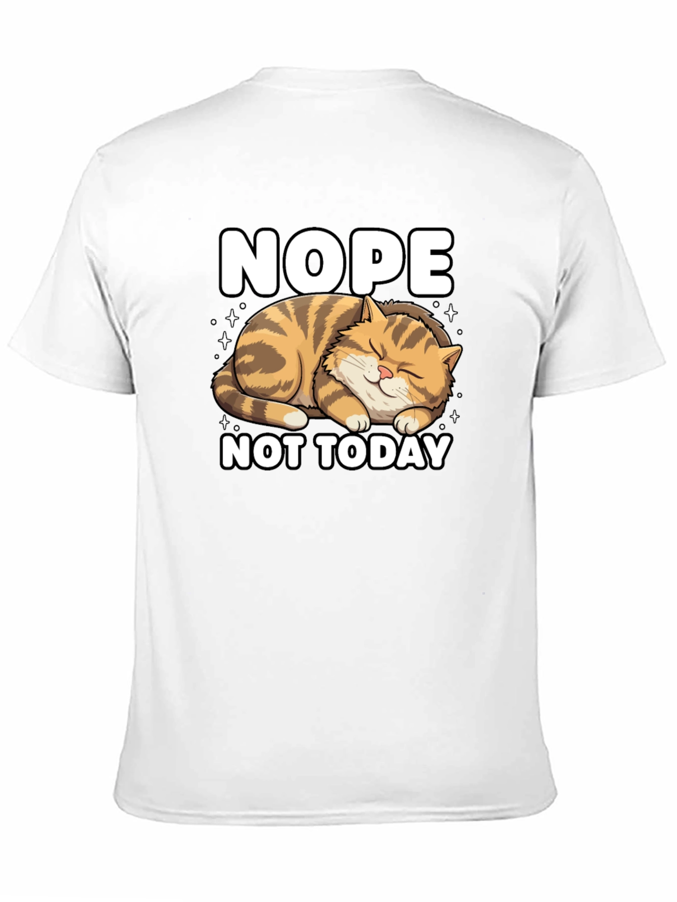 Nope Not Today Cat Graphic Tee