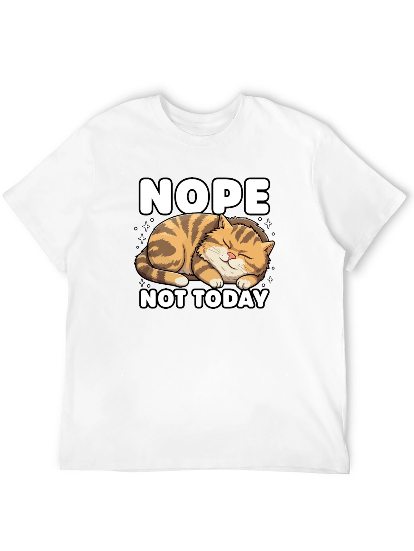Nope Not Today Cat Graphic Tee