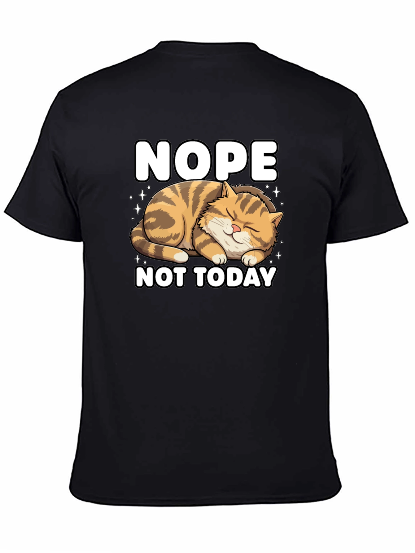 Nope Not Today Cat Graphic Tee