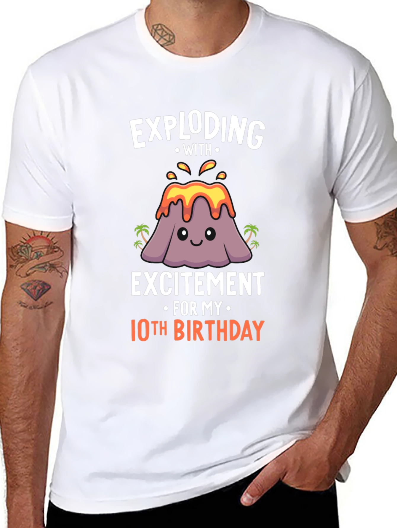 Exploding with Excitement 10th Birthday T-Shirt
