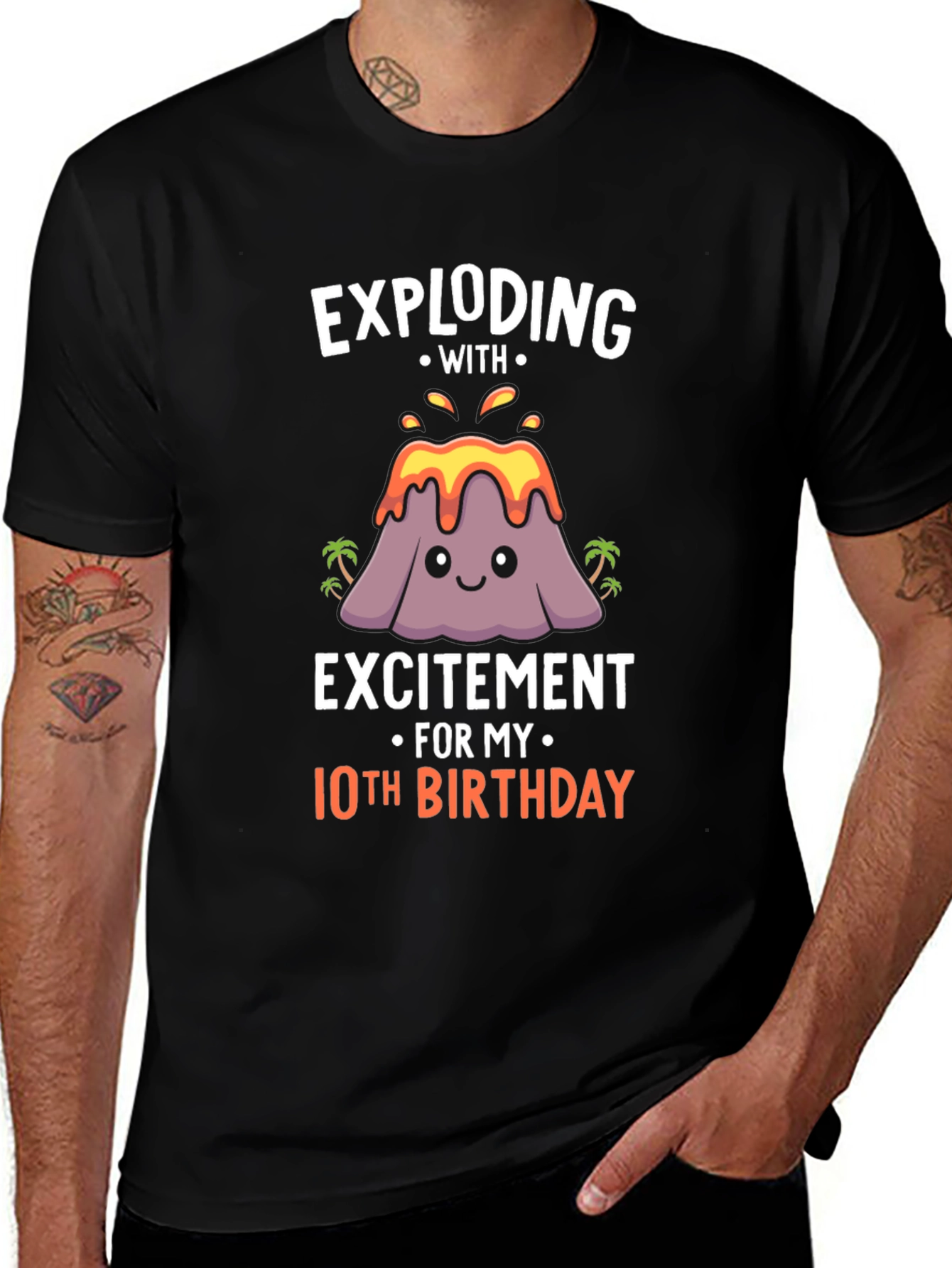 Exploding with Excitement 10th Birthday T-Shirt