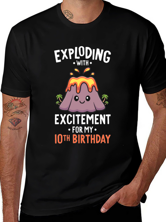 Exploding with Excitement 10th Birthday T-Shirt