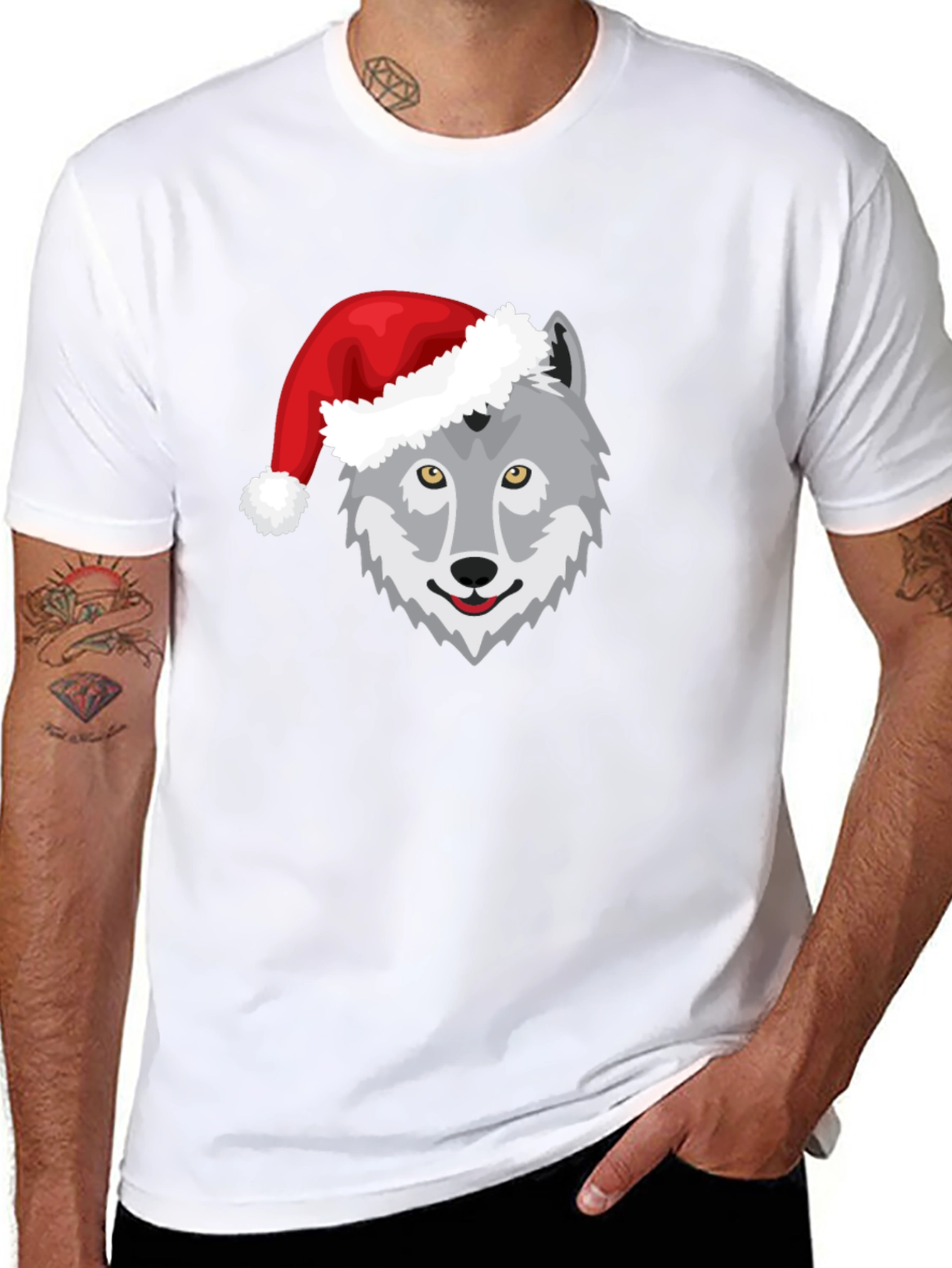 Wolf Christmas T-Shirt
